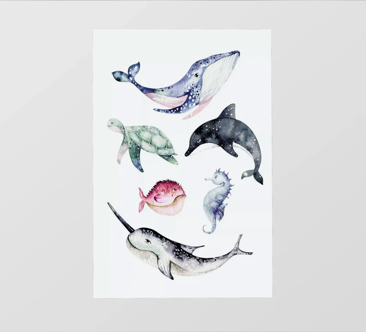 Sealife telo in pvc da Little Flourishes