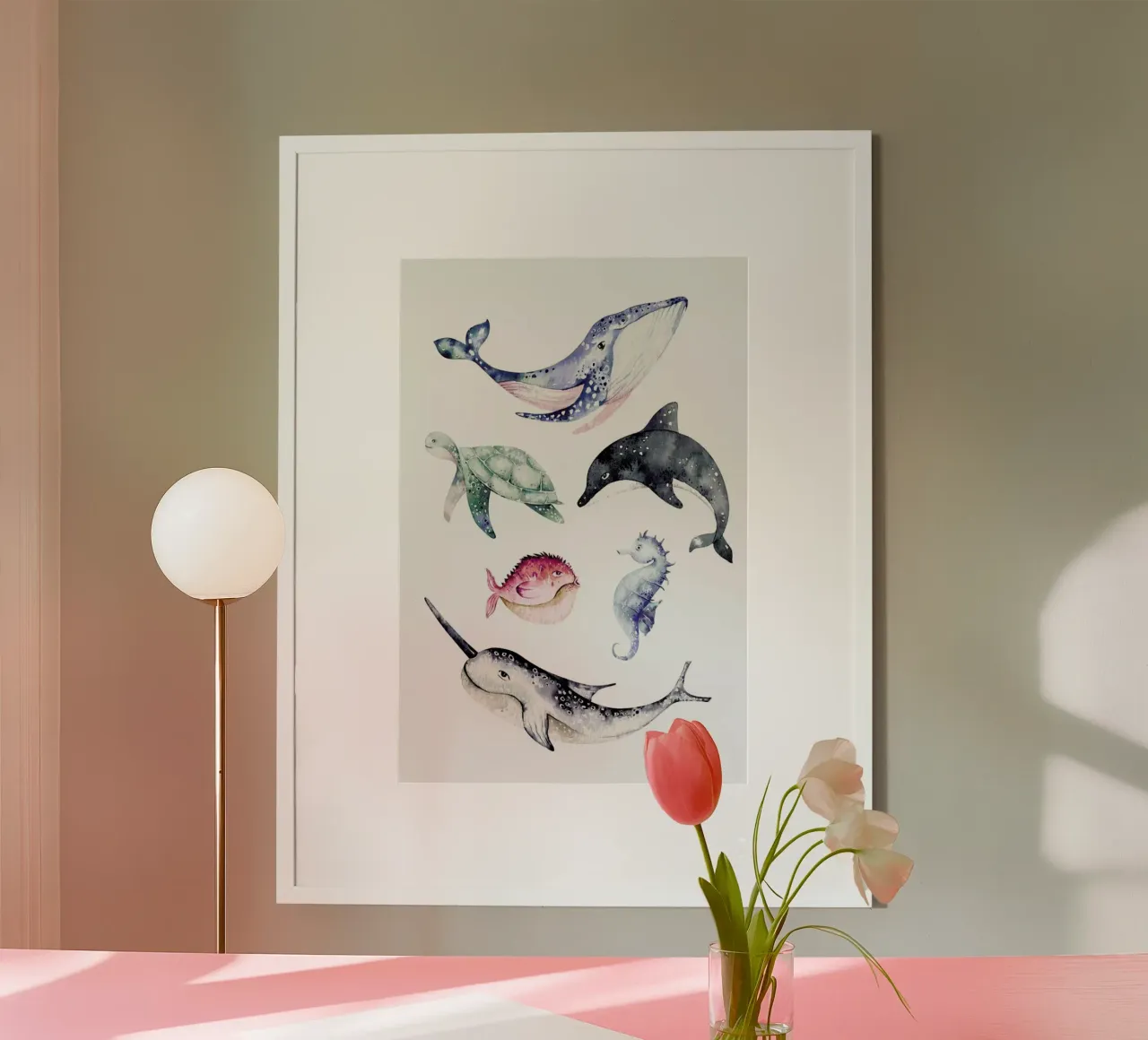 Sealife poster by Little Flourishes