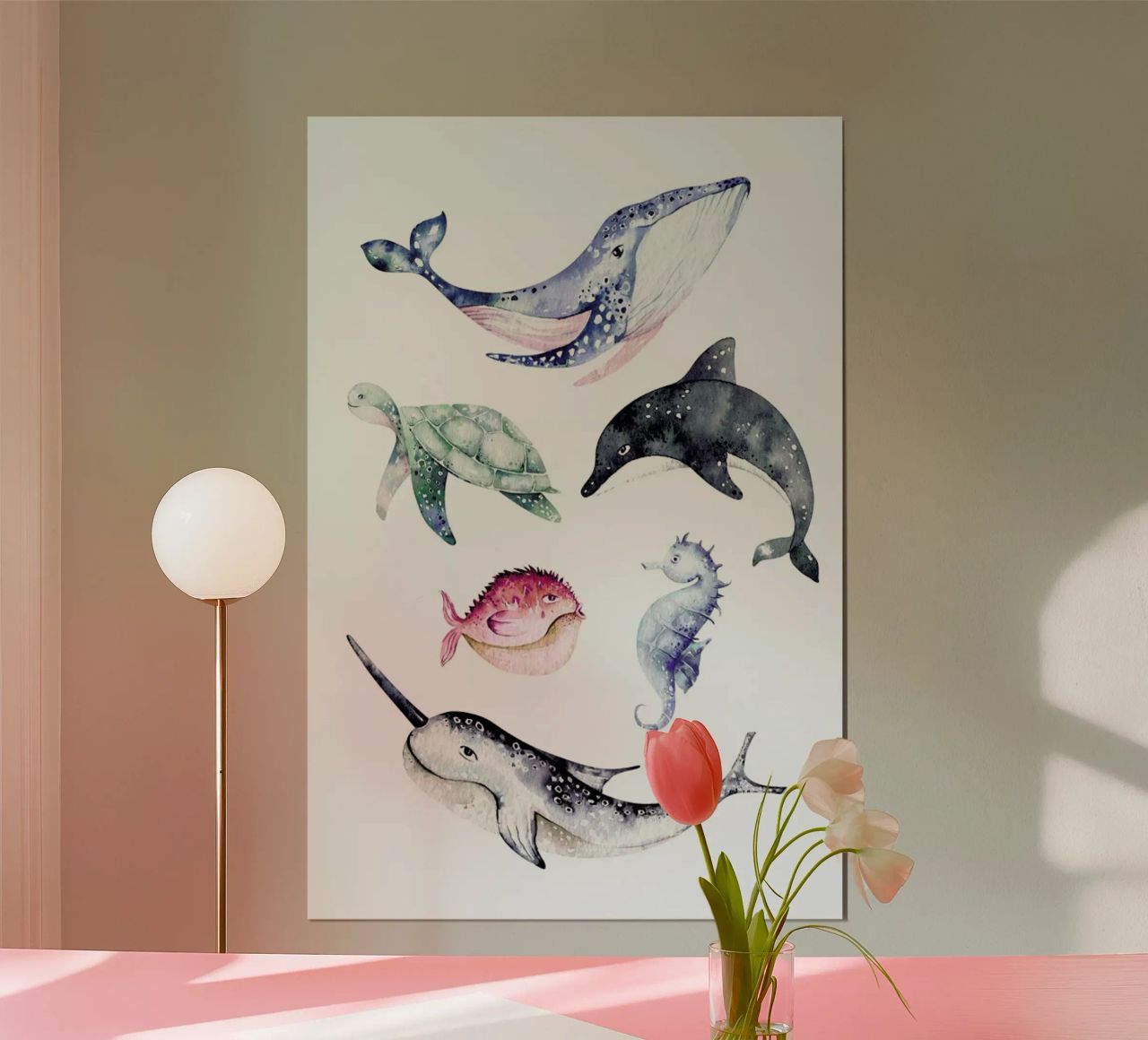 Sealife poster by Little Flourishes
