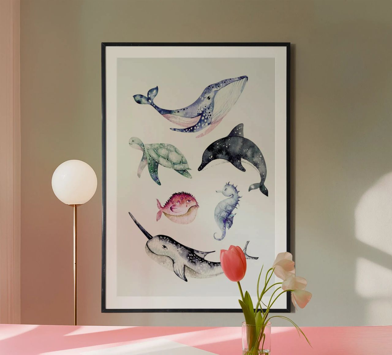Sealife poster by Little Flourishes