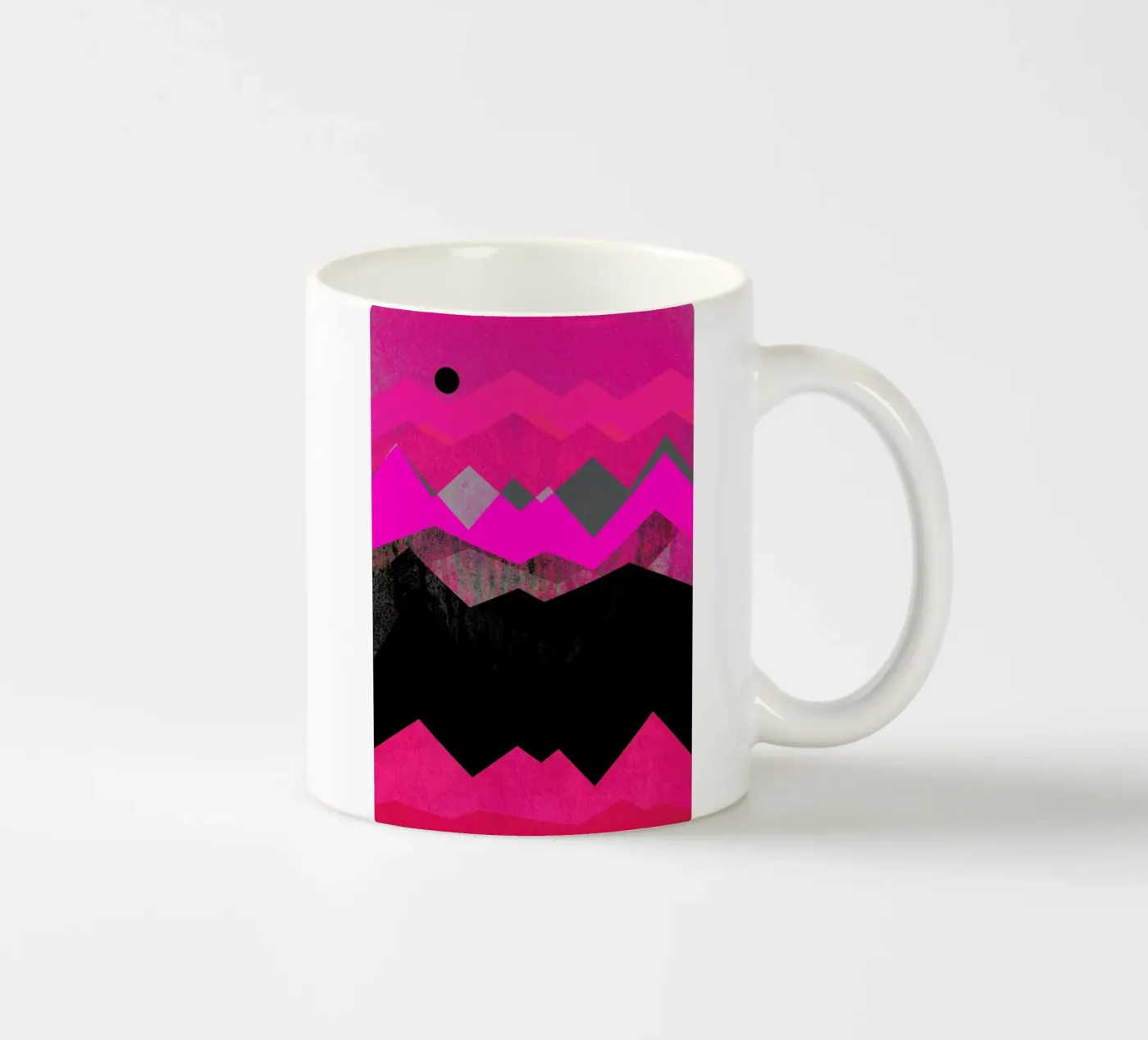 Black Sun ceramic mug by Elisabeth Fredriksson
