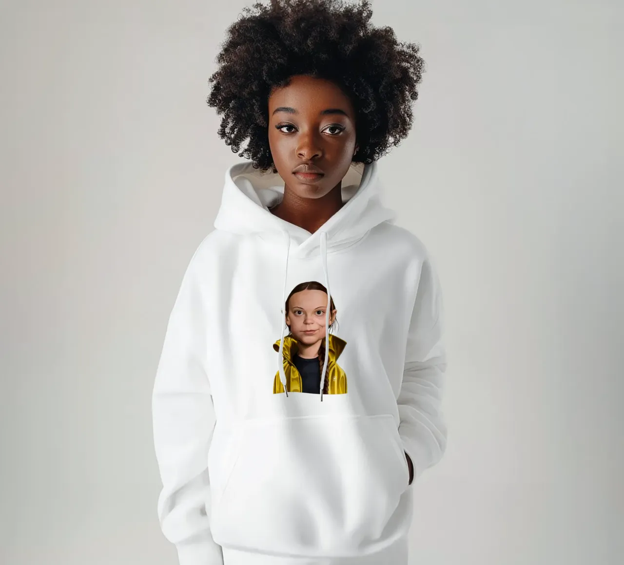 Greta Thunberg felpa con cappuccio da Rob Art | Illustration