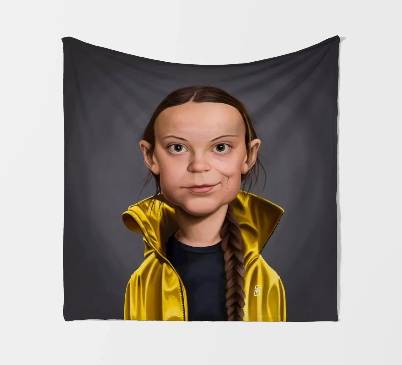 Greta Thunberg coperta in pile da Rob Art | Illustration
