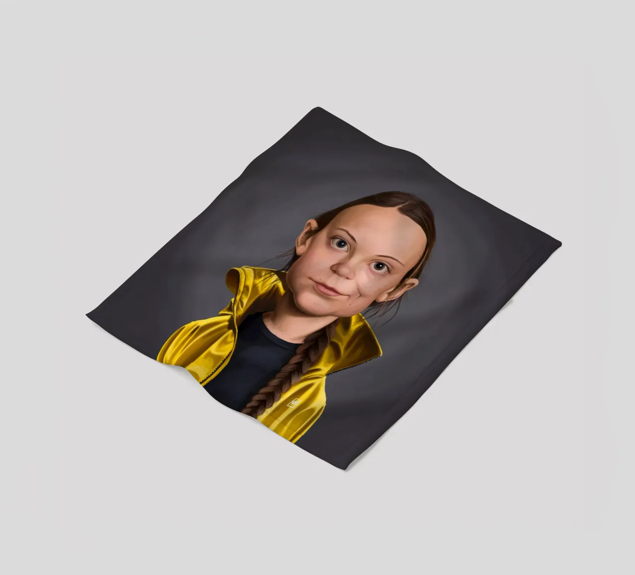 Greta Thunberg coperta in pile da Rob Art | Illustration