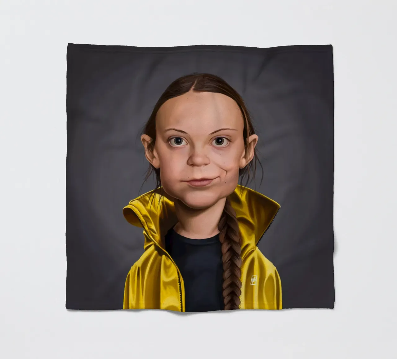 Greta Thunberg coperta in pile da Rob Art | Illustration