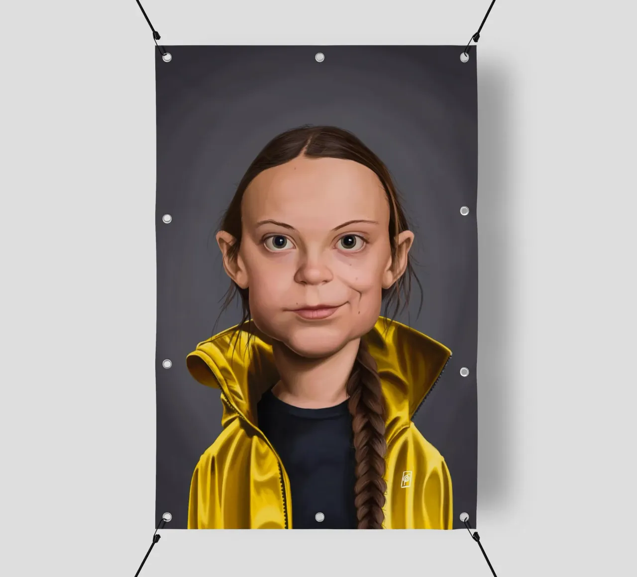 Greta Thunberg telo in pvc da Rob Art | Illustration