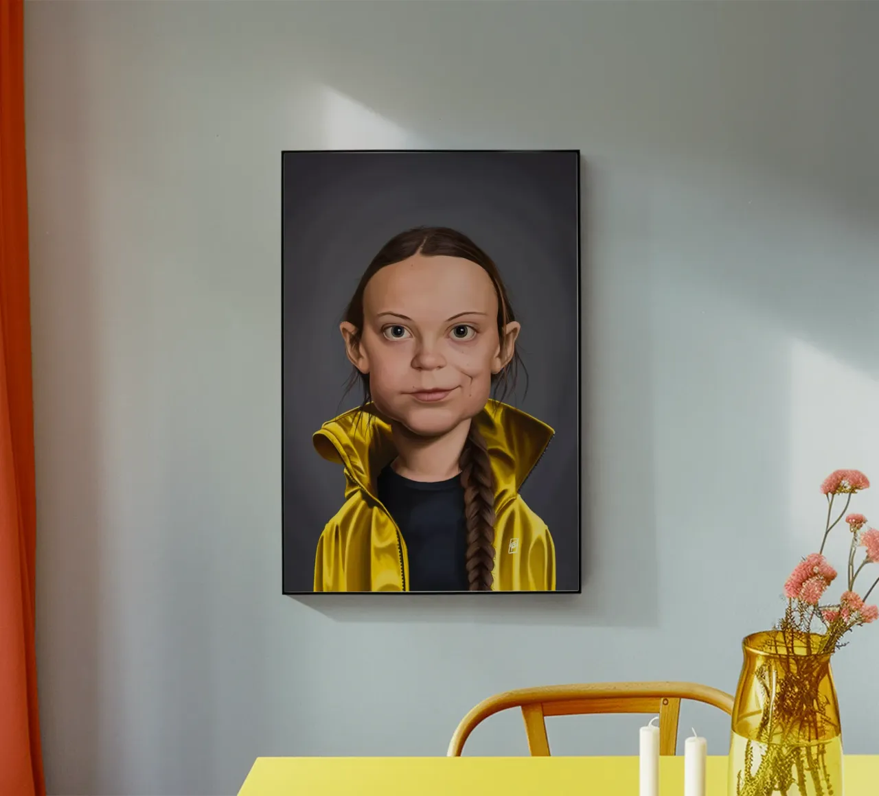 Greta Thunberg plexiglass da Rob Art | Illustration
