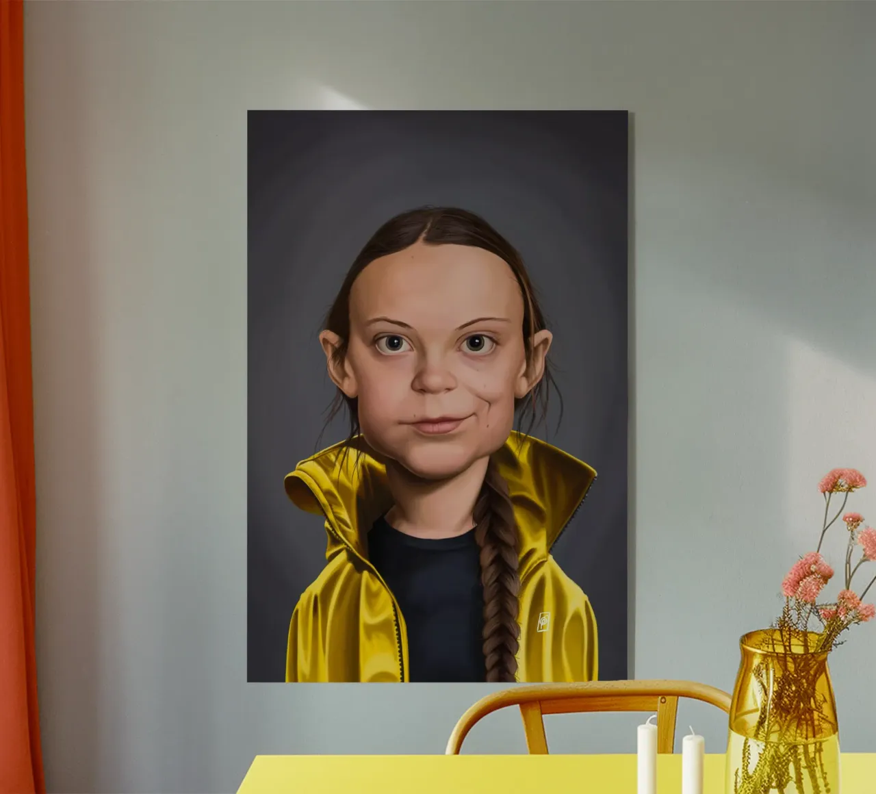 Greta Thunberg plexiglass da Rob Art | Illustration
