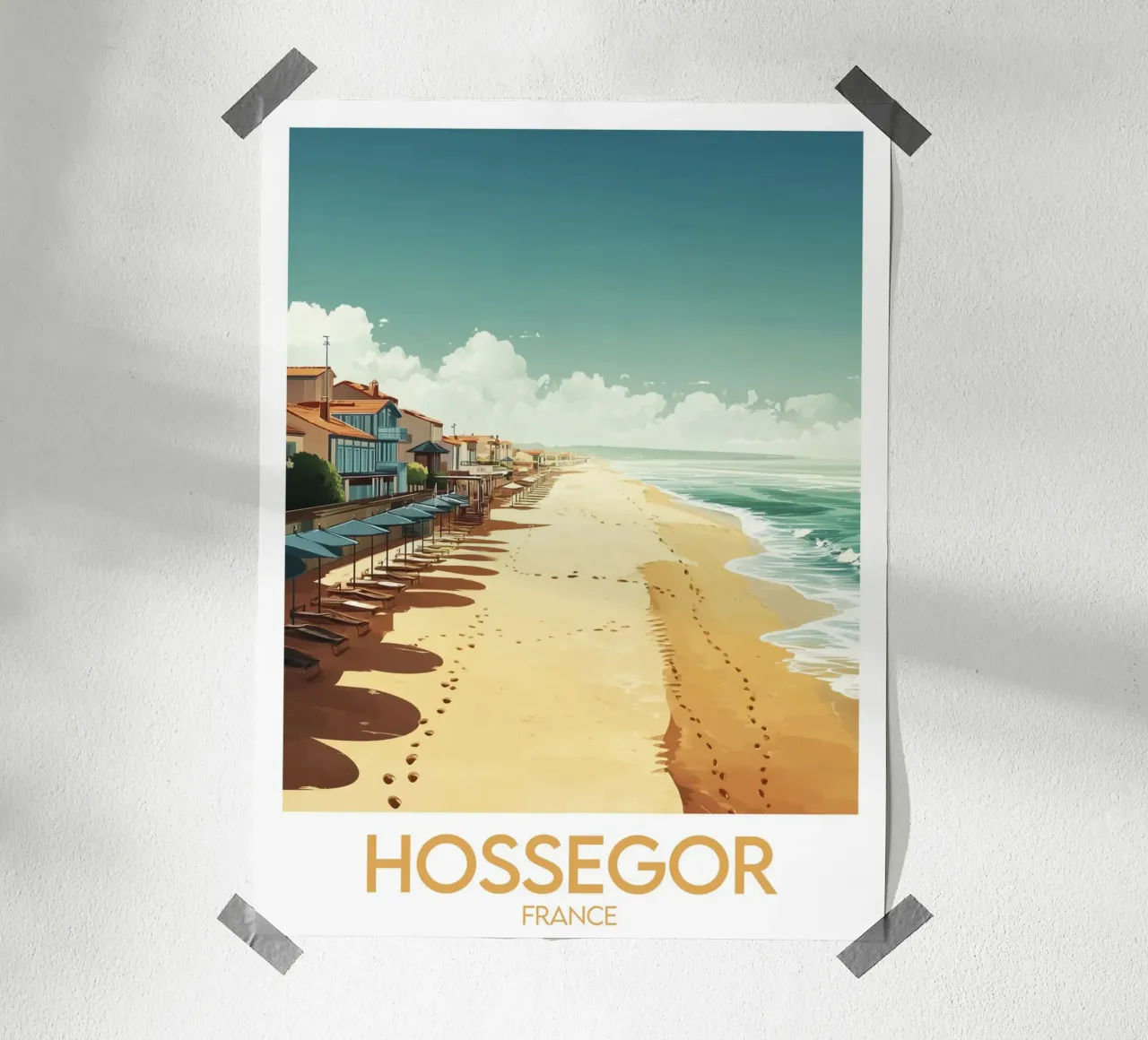 Affiche Hossegor poster da Frame the World