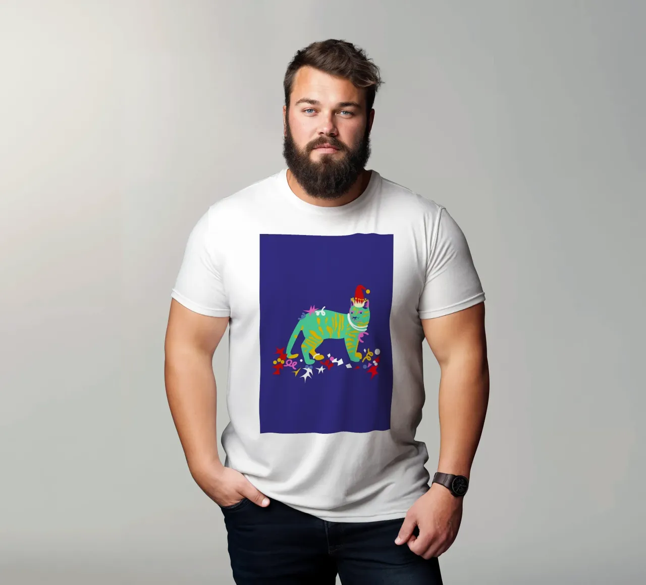 Cat Party t-shirt by Mariery Young