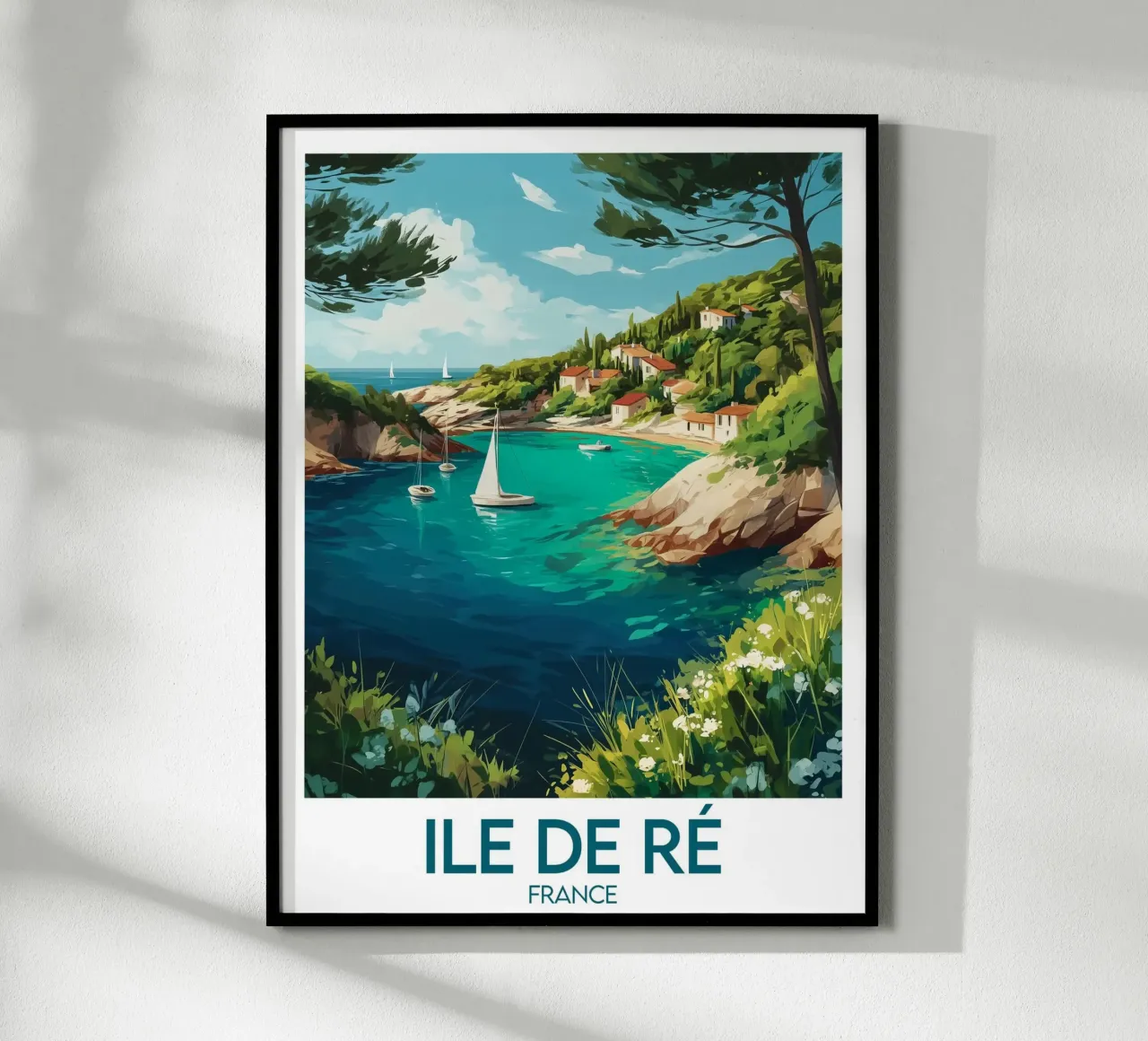 Poster Île de Ré Frankreich Poster von Frame the World