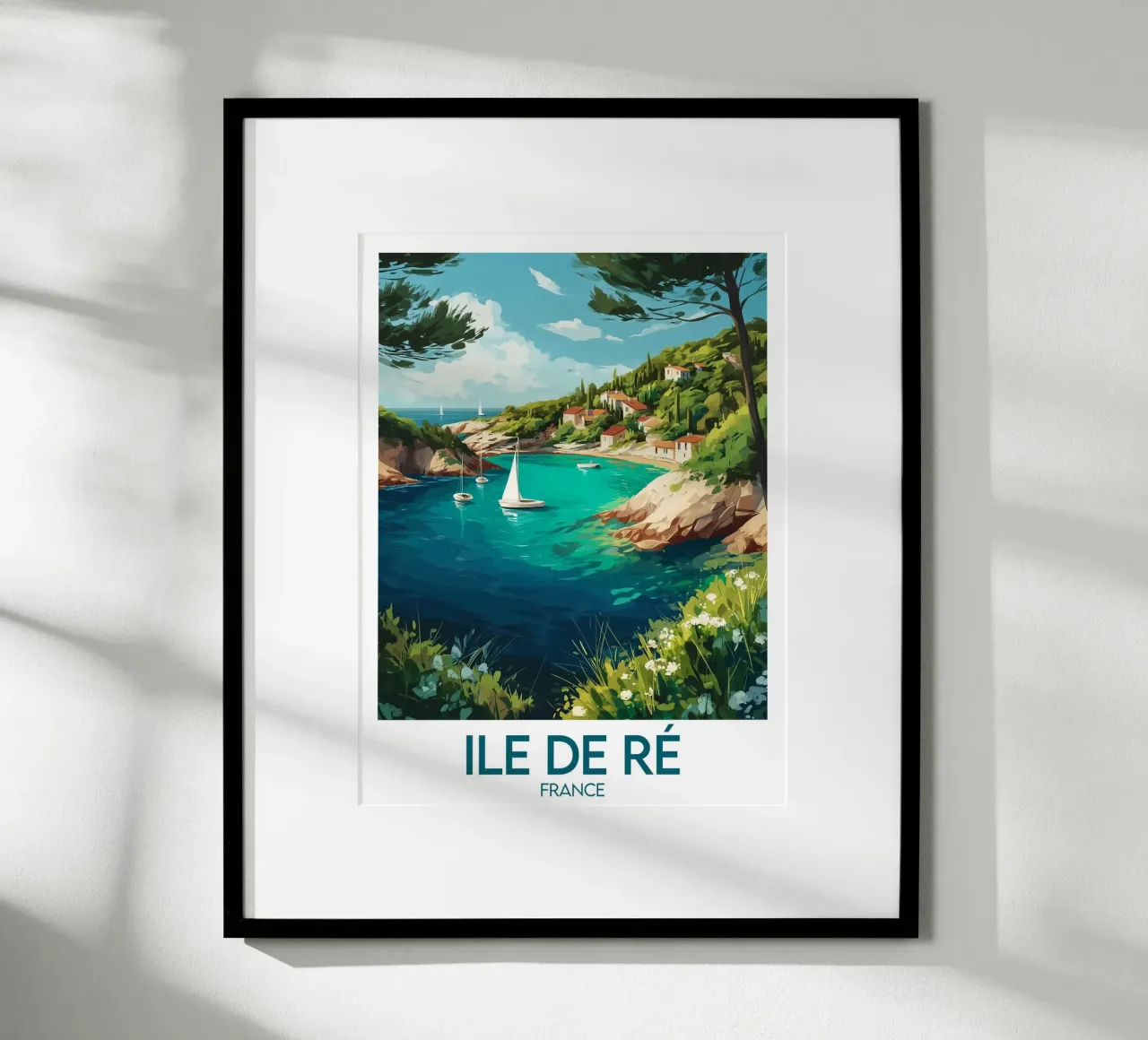 Poster Île de Ré Frankreich Poster von Frame the World