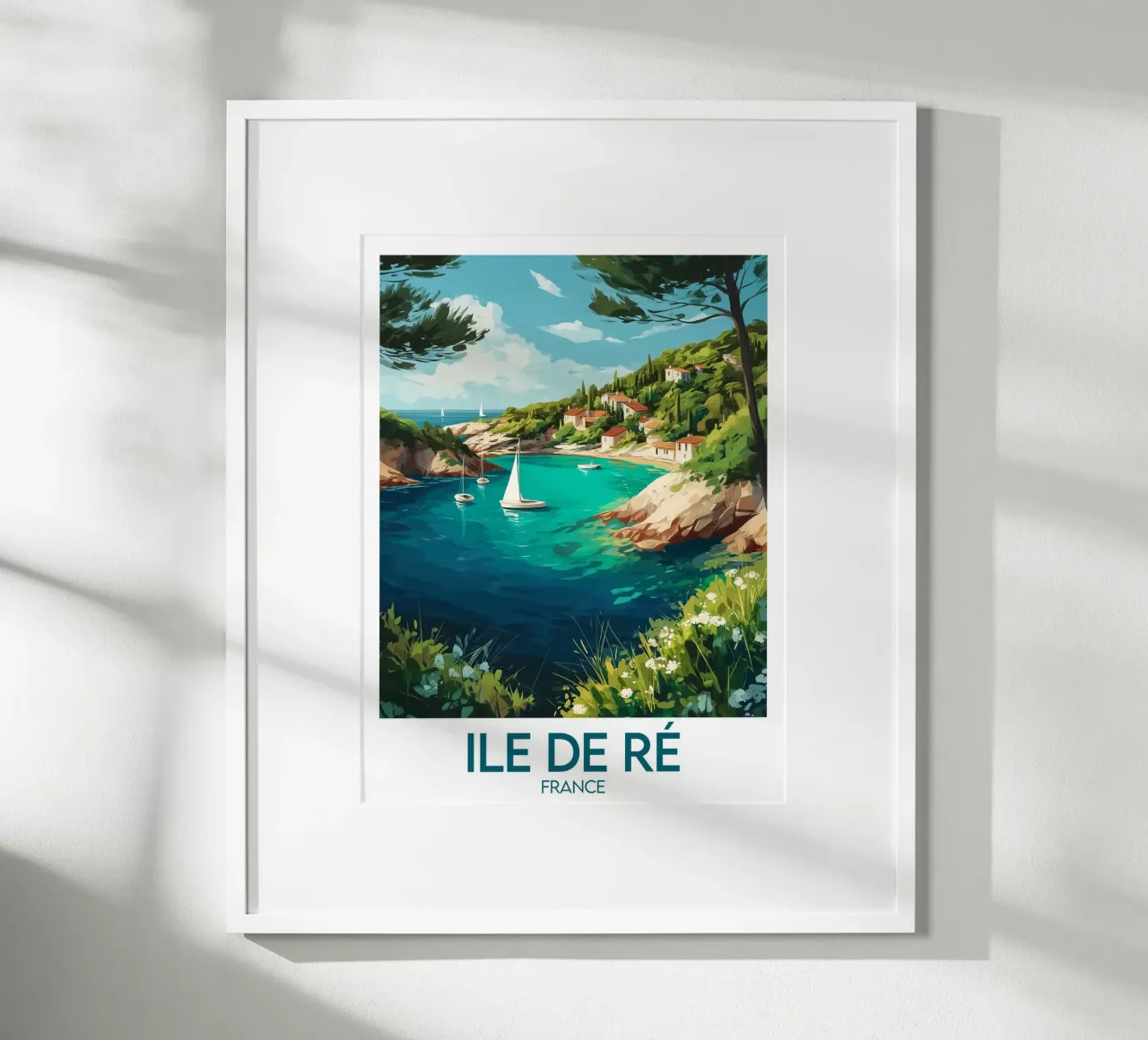 Poster Île de Ré Frankreich Poster von Frame the World