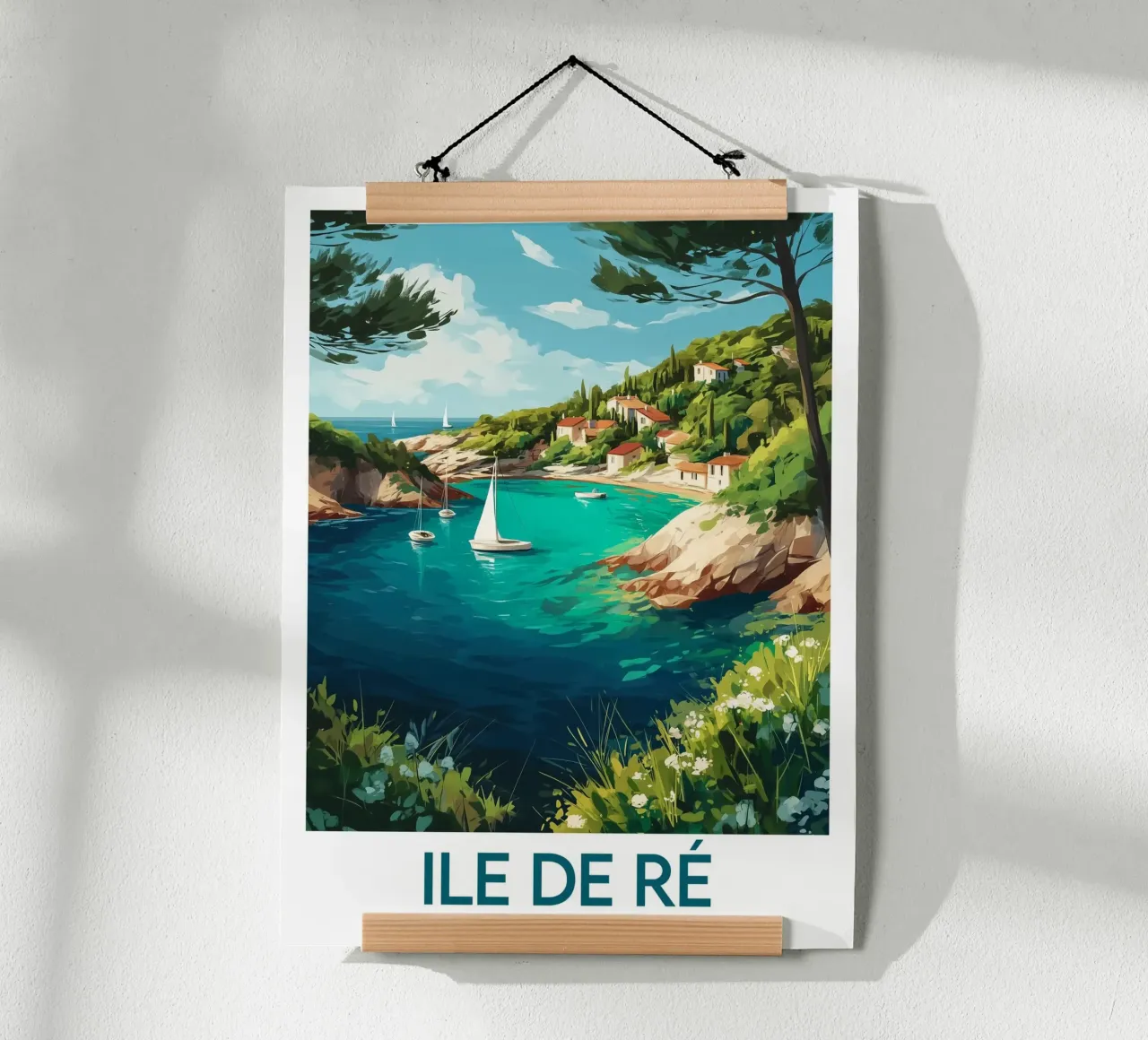 Poster Île de Ré Frankreich Poster von Frame the World