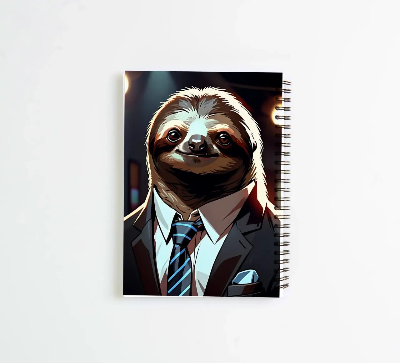 Sloth_Style_C_1 spiral notebook by Tierisch bunt by LK