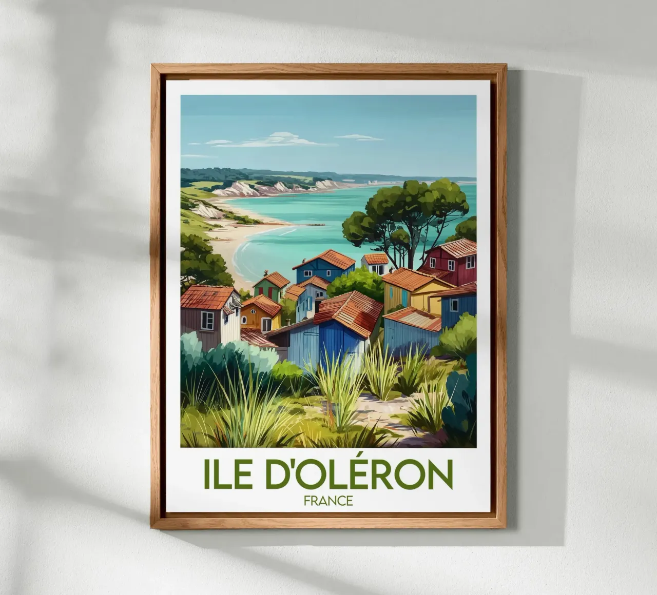 Poster Île d'Oléron alluminio dibond da Frame the World