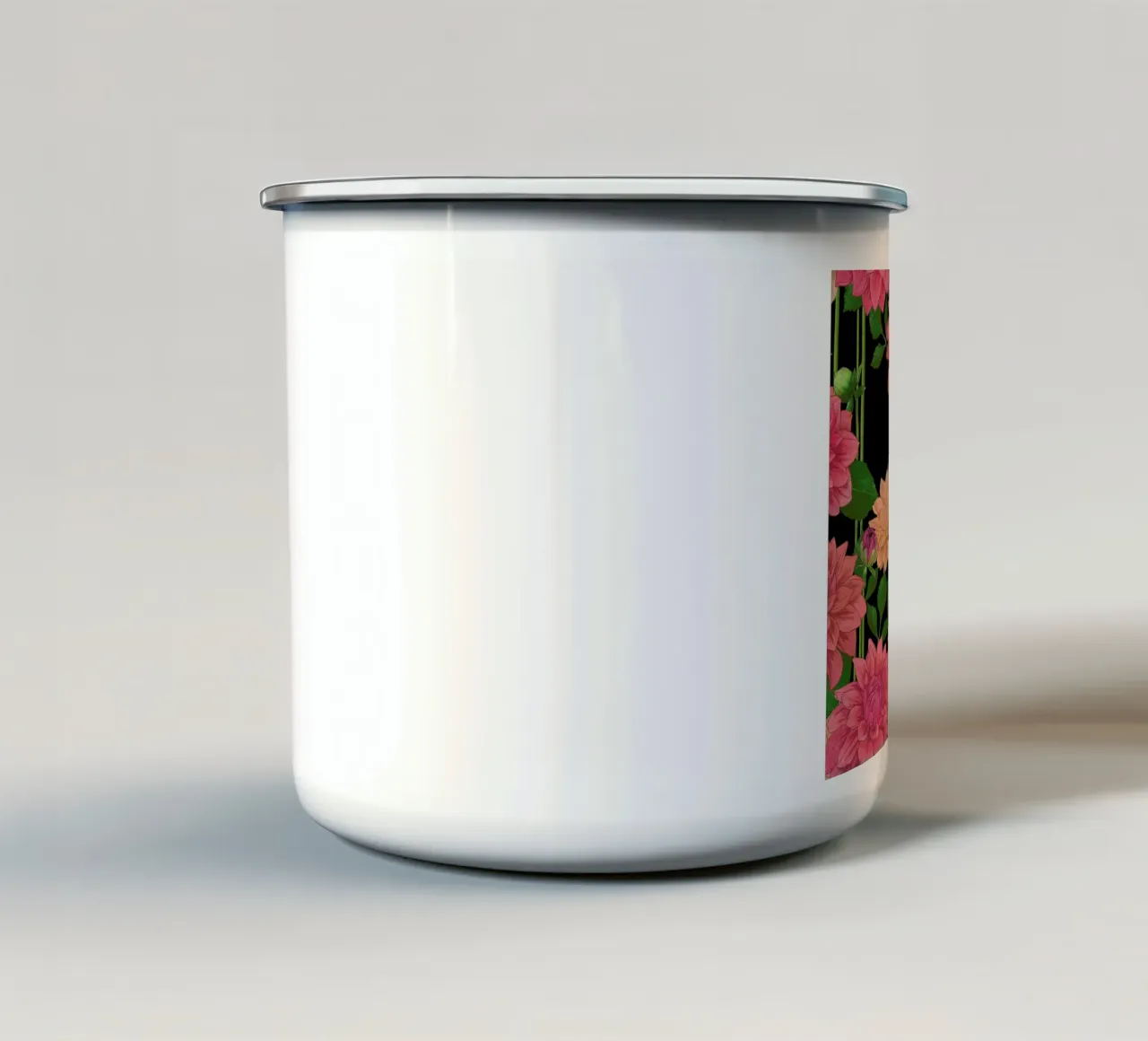 Idyllic Dahlia tazza in smalto da Laura Graves
