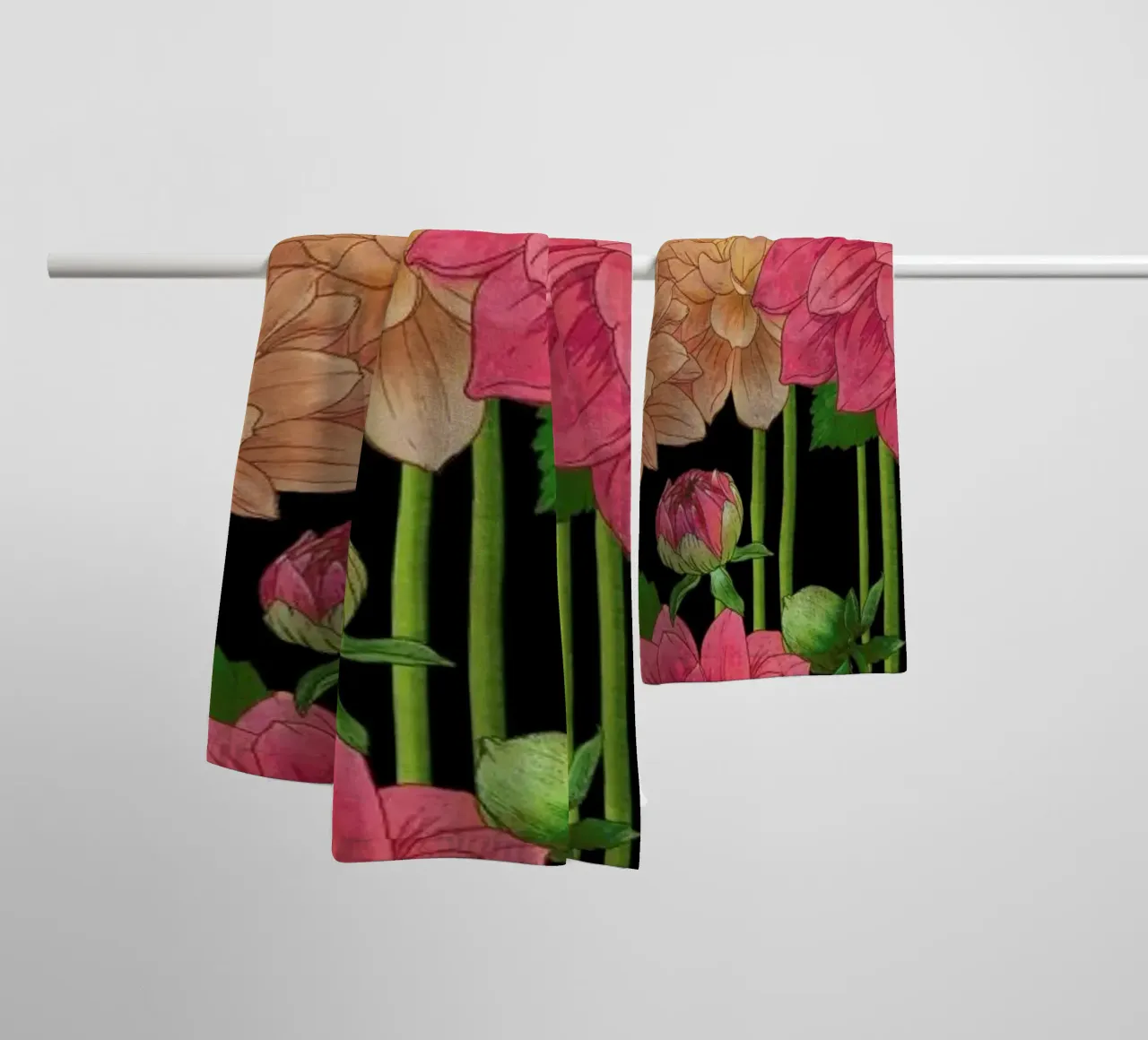 Idyllic Dahlia asciugamano da bagno da Laura Graves