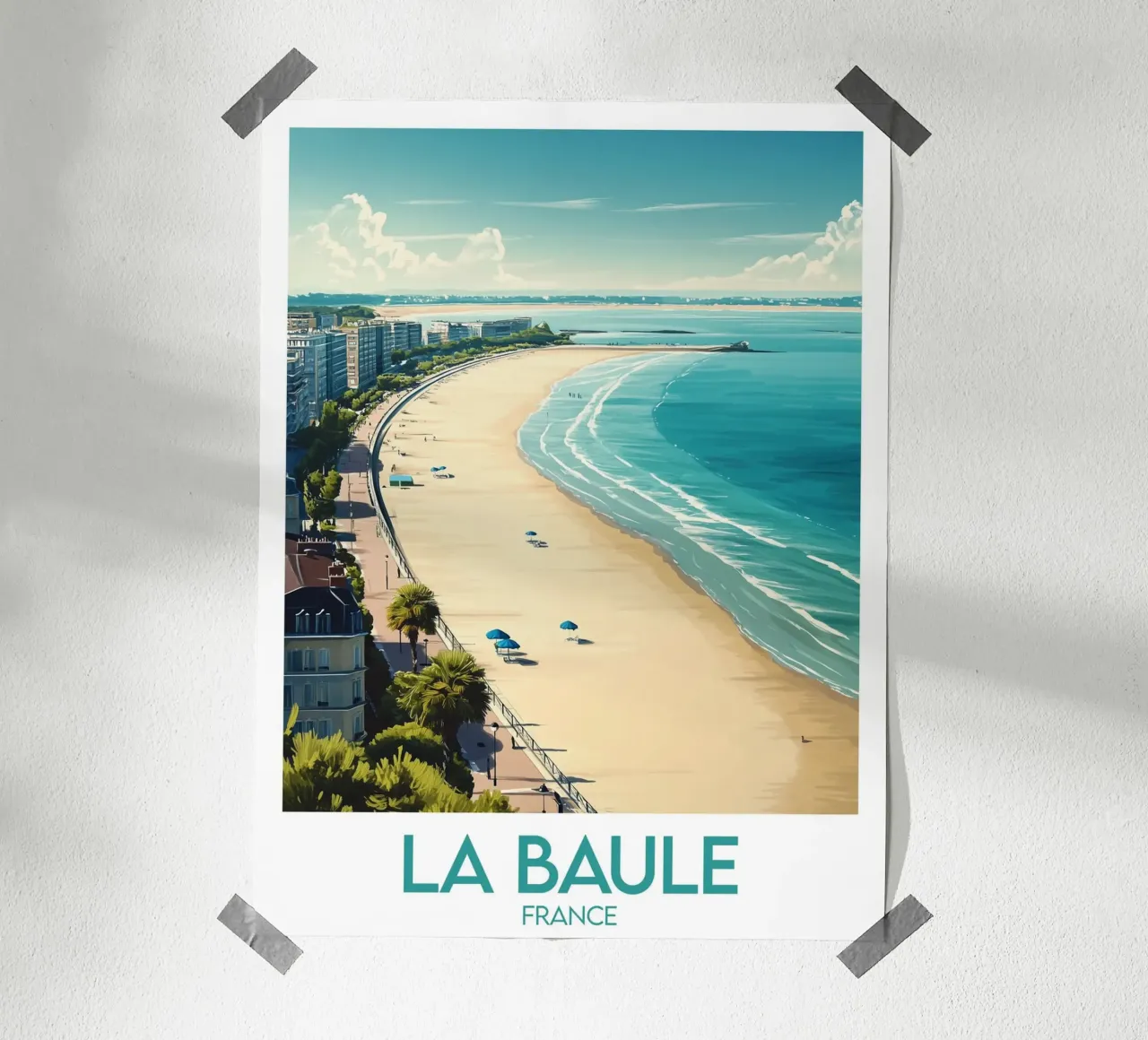 Affiche La Baule poster da Frame the World