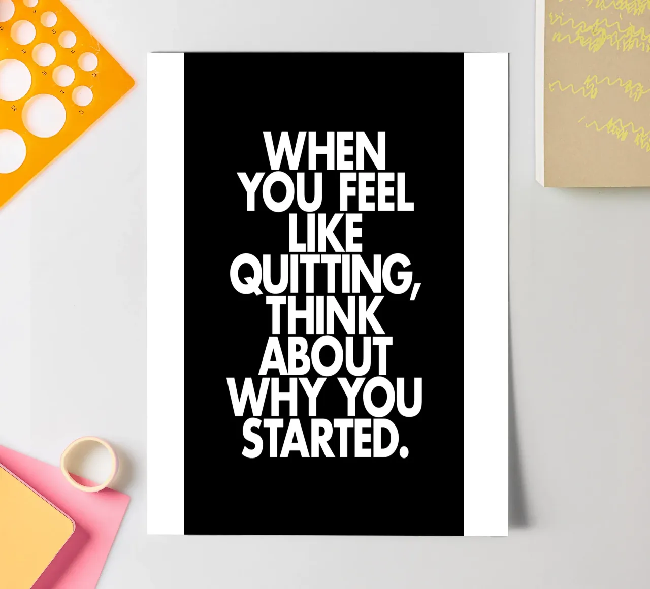 When You Feel Like Quitting Think About Why You Started sticker sheet by THE MOTIVATED TYPE