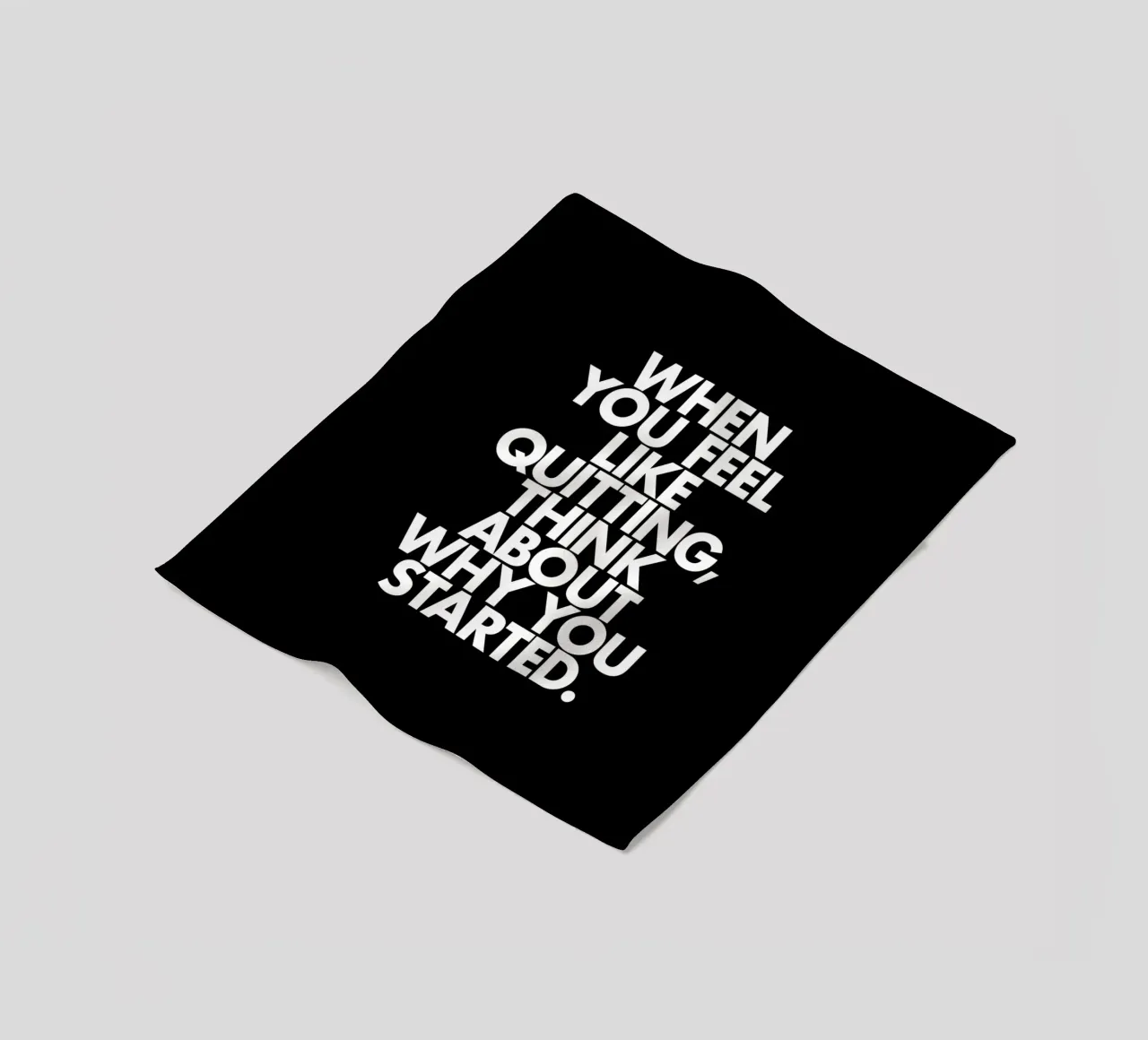 When You Feel Like Quitting Think About Why You Started fleece blanket by THE MOTIVATED TYPE