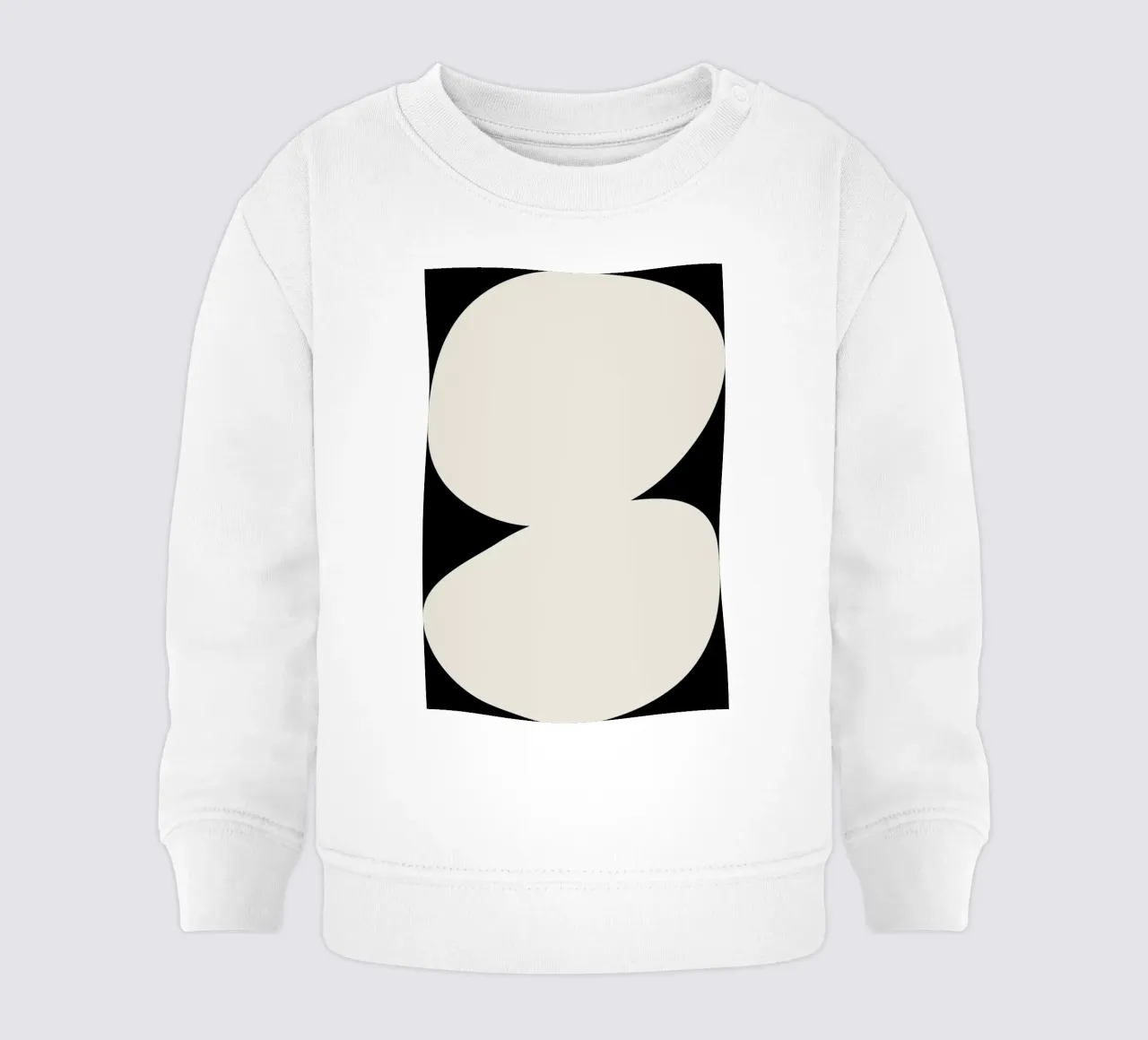 Enveloping baby sweatshirt van Graphite