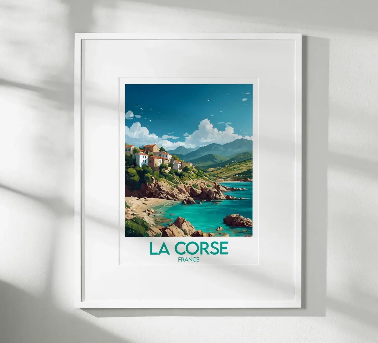 Affiche La Corse France Poster von Frame the World