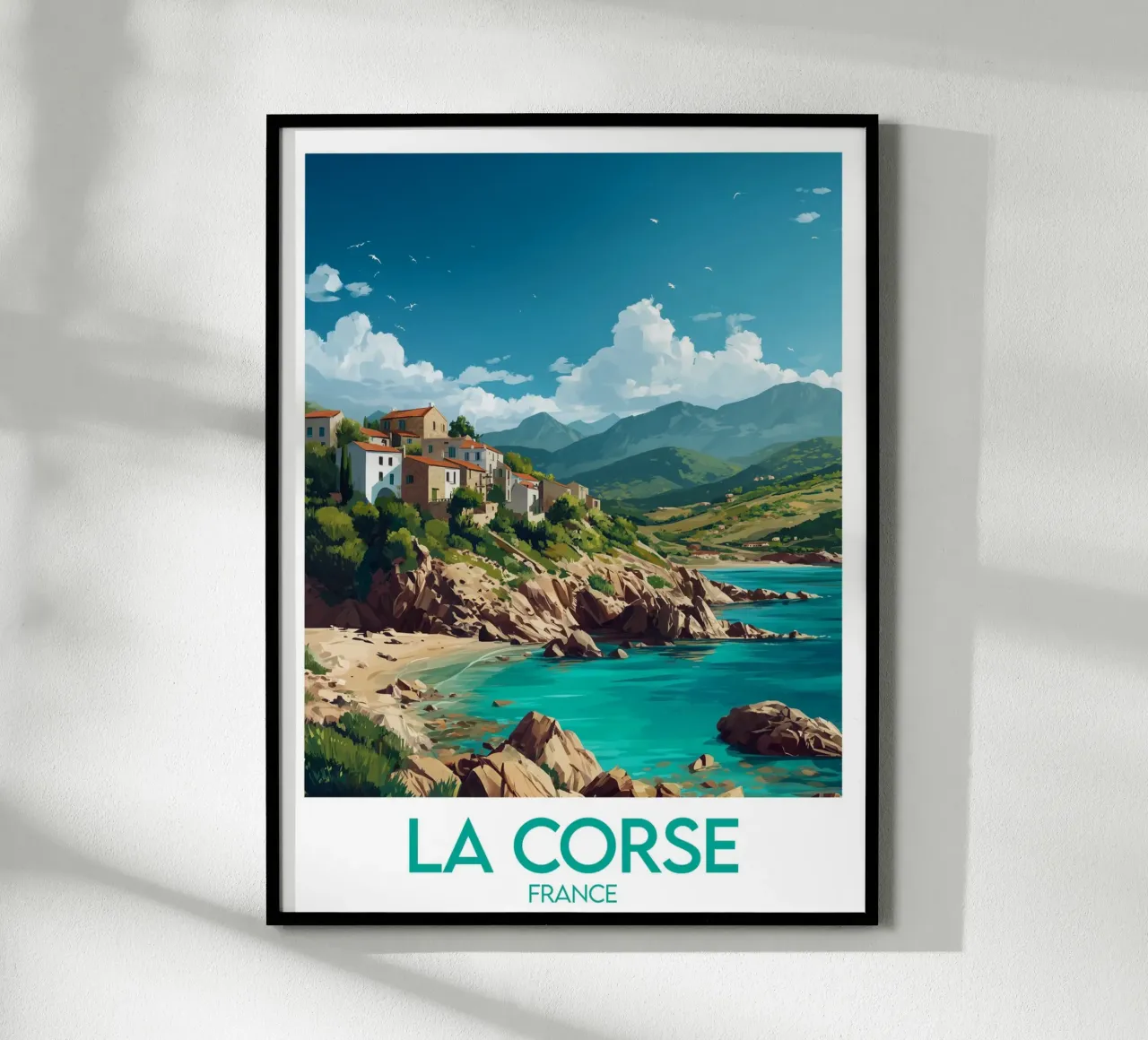 Affiche La Corse France Poster von Frame the World