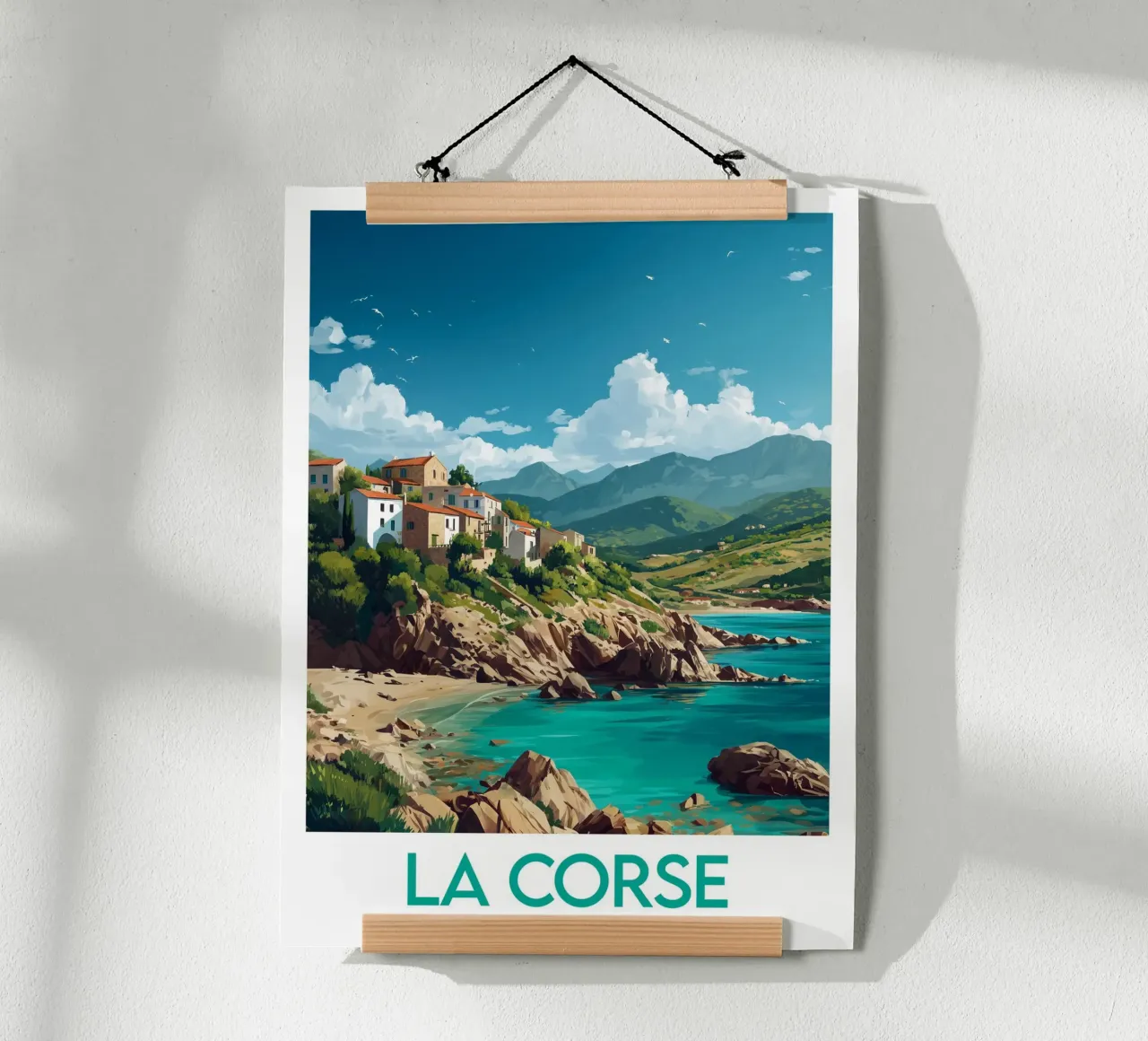 Affiche La Corse France Poster von Frame the World