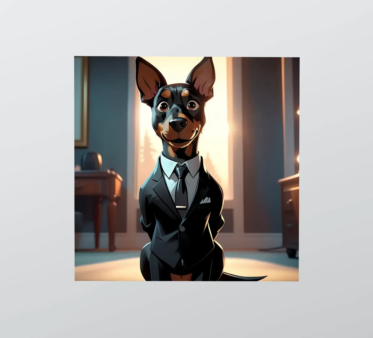 Dog_Style_C_1 sticker by Tierisch bunt by LK