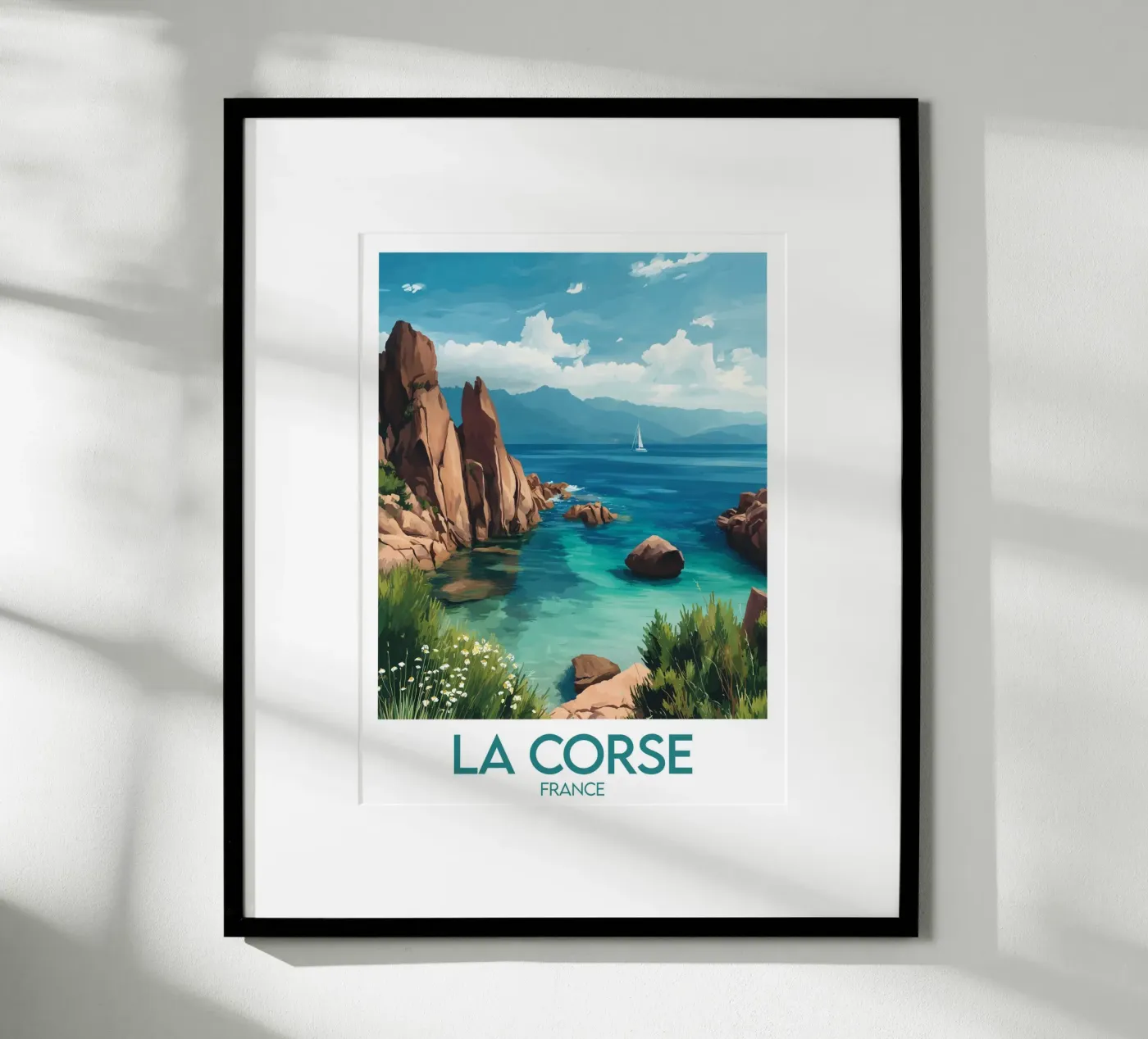 Affiche La Corse France poster van Frame the World