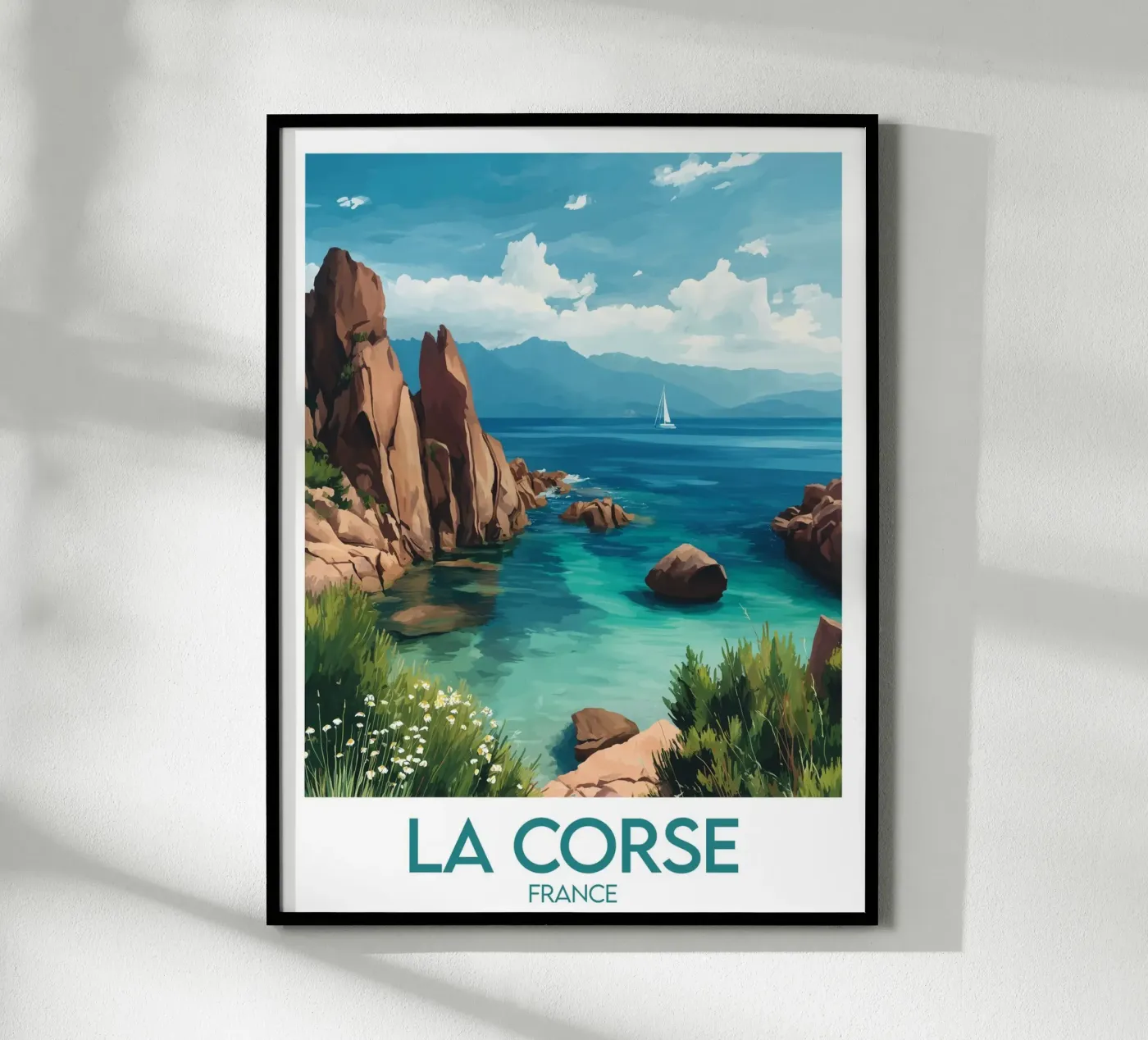 Affiche La Corse France poster da Frame the World