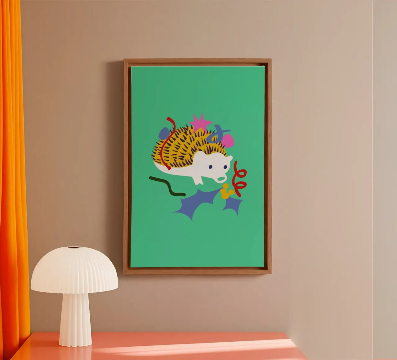 Spikes on Holiday canvas by Mariery Young