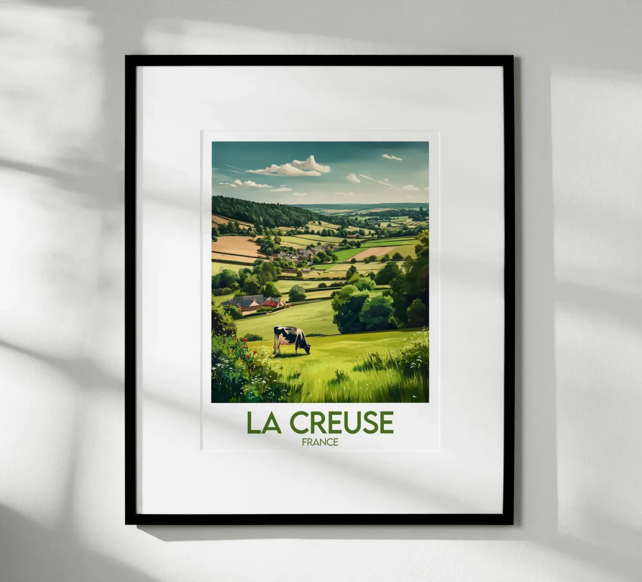 Poster La Creuse poster con telaio in plastica da Frame the World