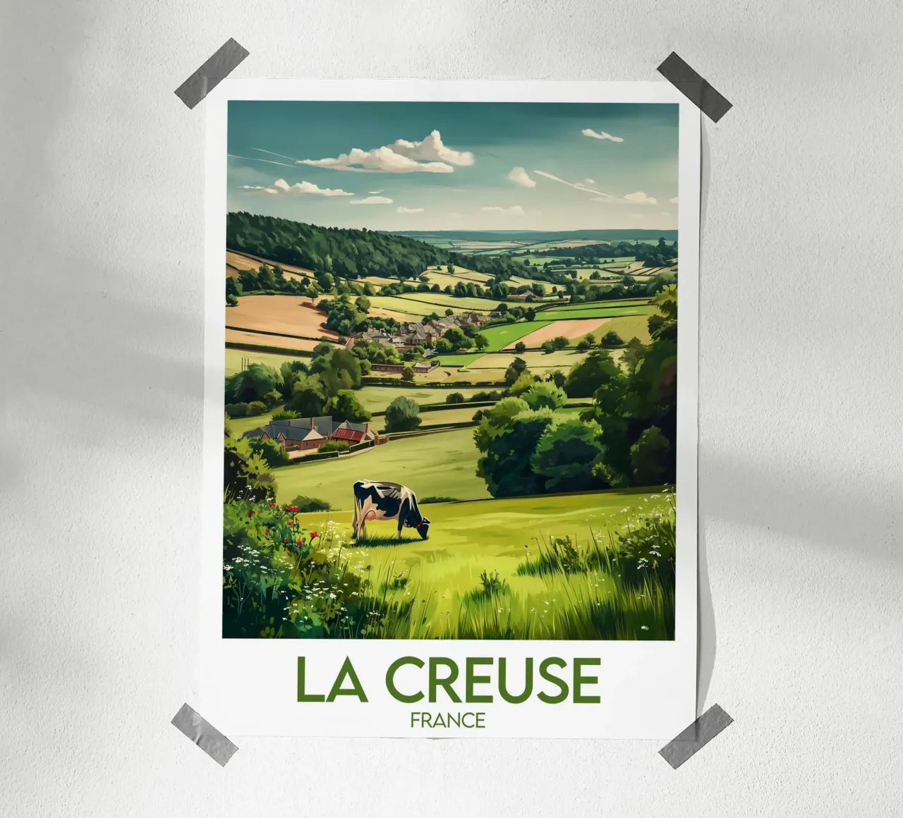 Poster La Creuse poster con telaio in plastica da Frame the World
