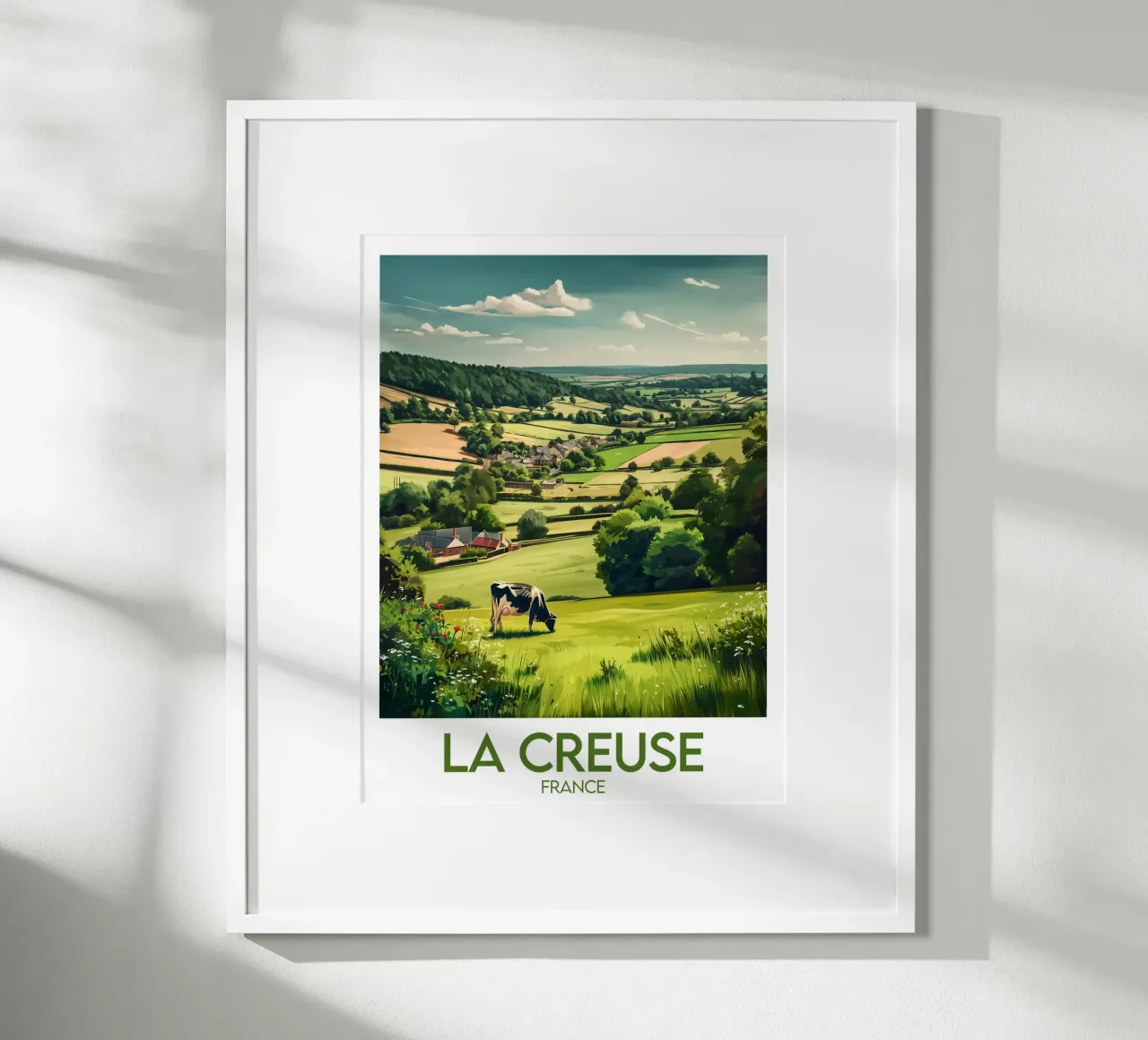 Poster La Creuse poster con telaio in plastica da Frame the World