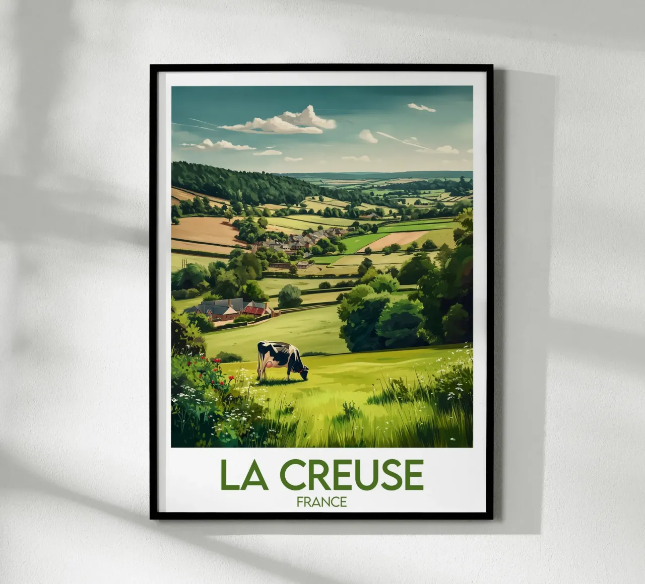Poster La Creuse poster con telaio in plastica da Frame the World