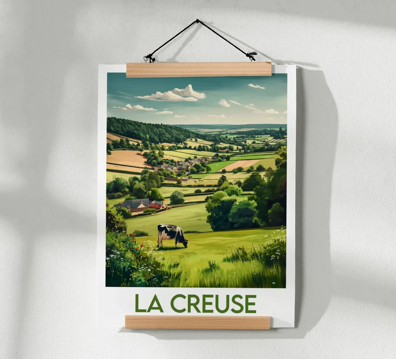 Poster La Creuse poster con telaio in plastica da Frame the World