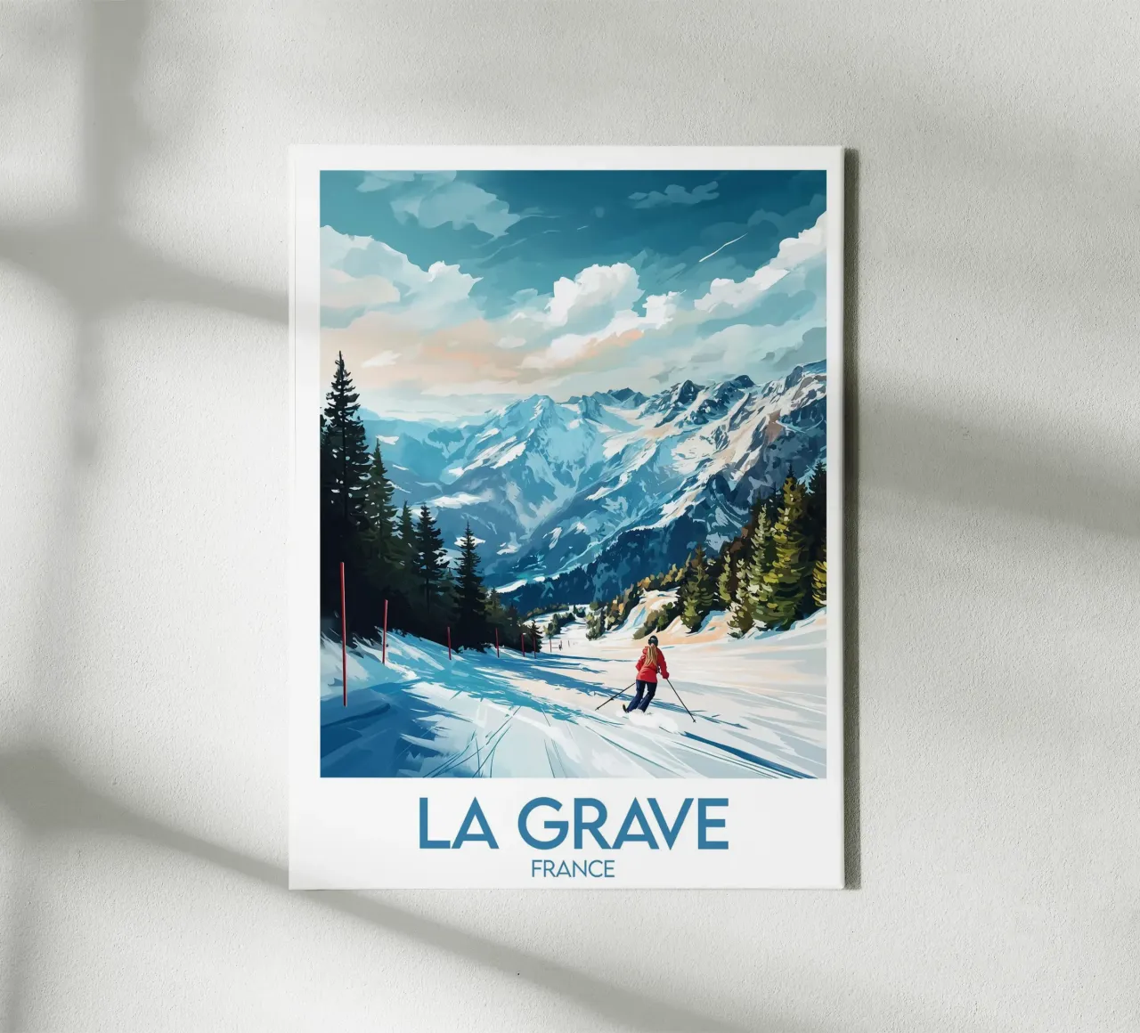 Affiche La Grave tela con Cornice a cassetta da Frame the World