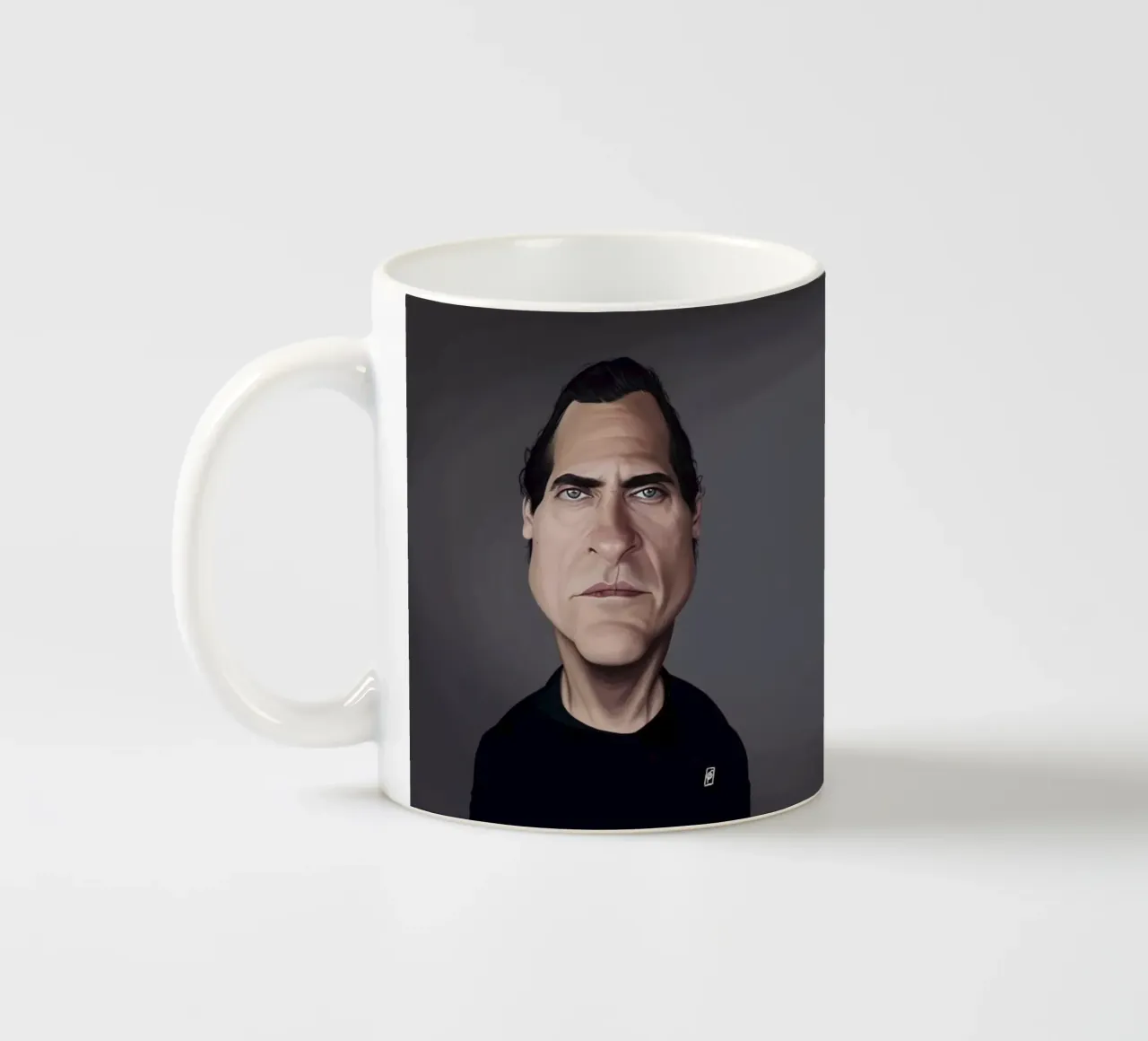 Joaquin Phoenix tazza in ceramica da Rob Art | Illustration