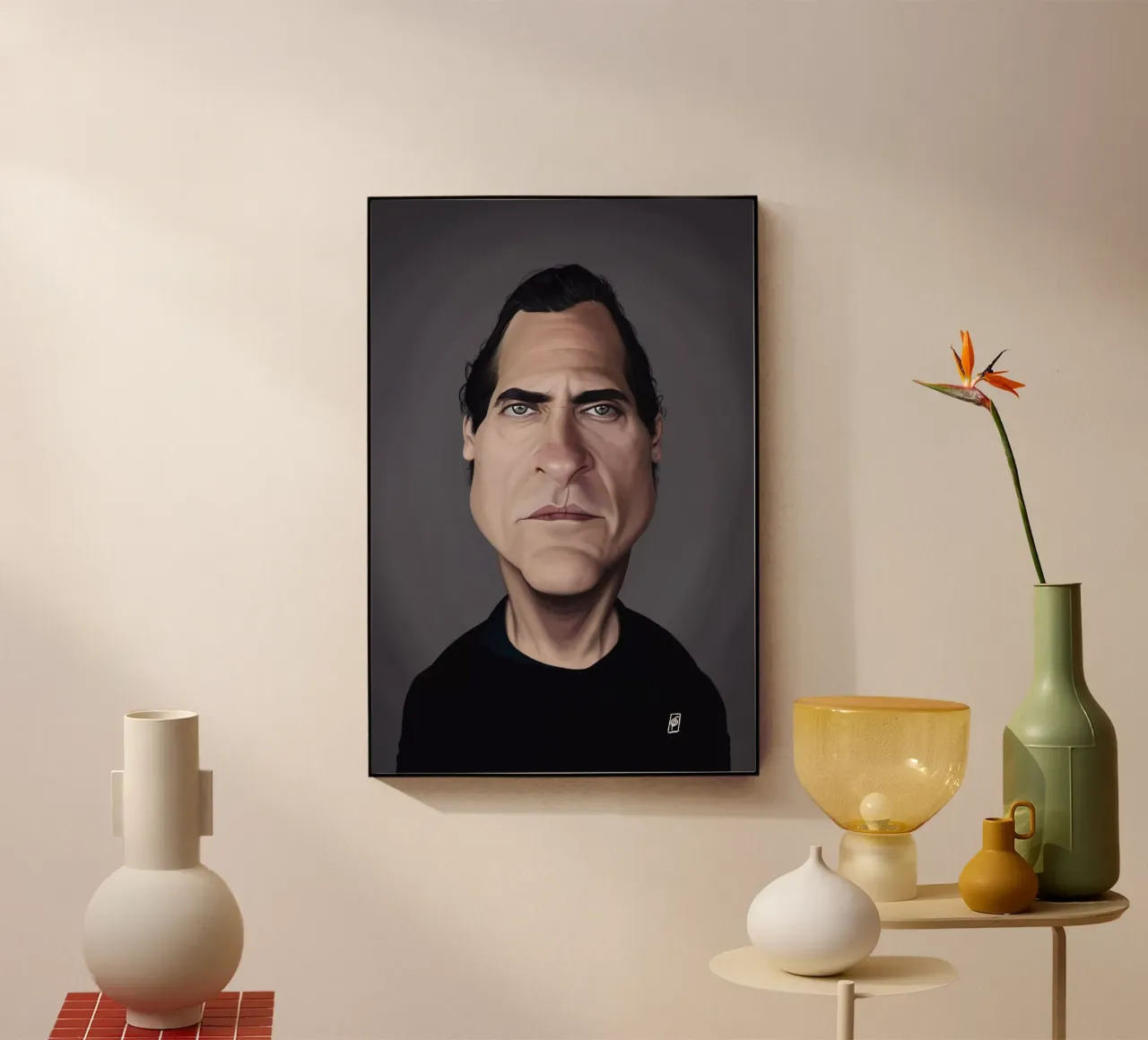 Joaquin Phoenix plexiglass da Rob Art | Illustration