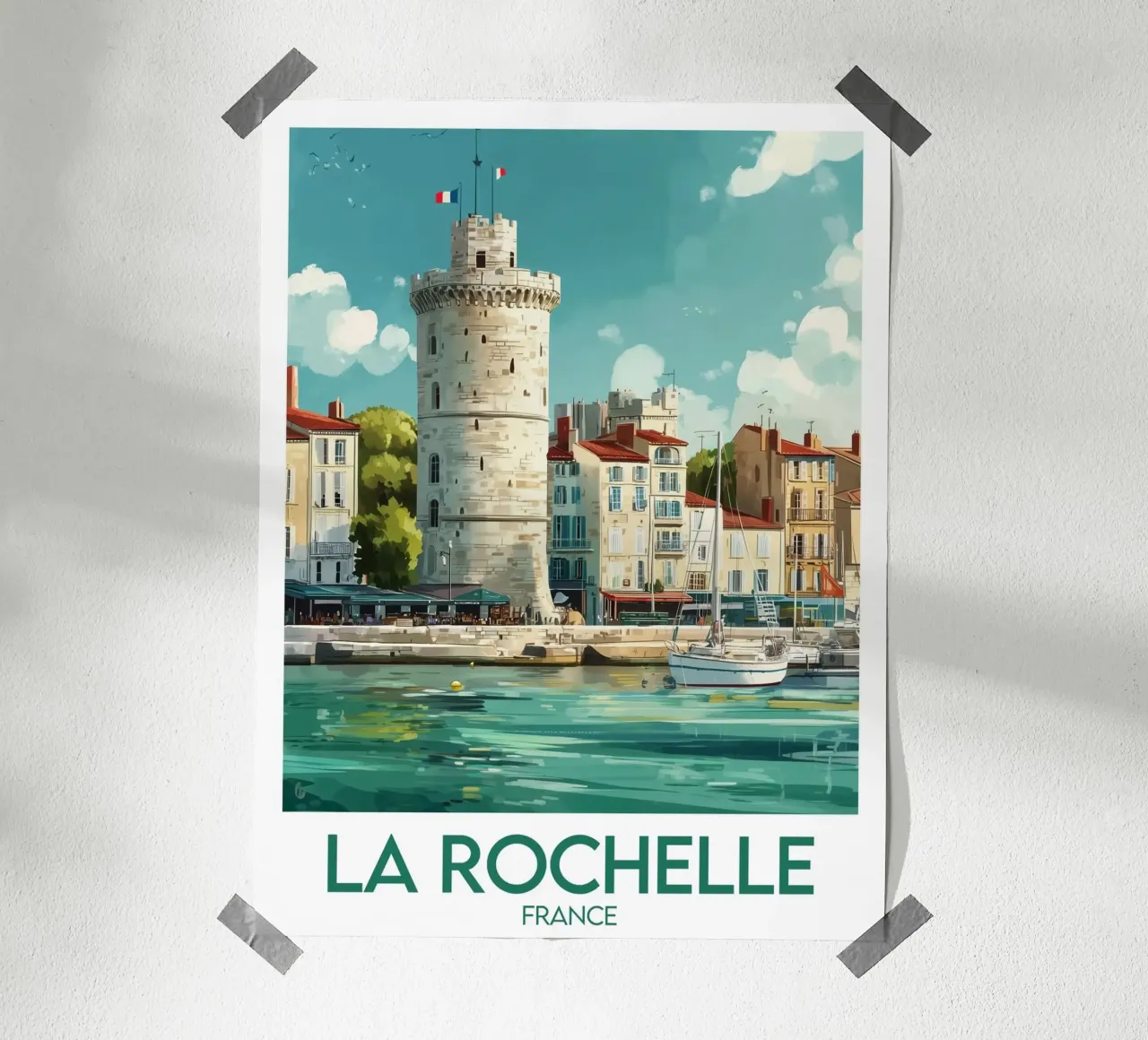 Affiche La Rochelle carta hahnemühle da Frame the World