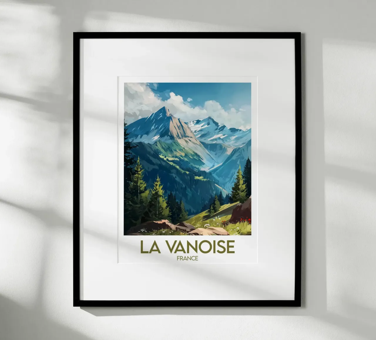 Cartel de La Vanoise hahnemühle de Frame the World