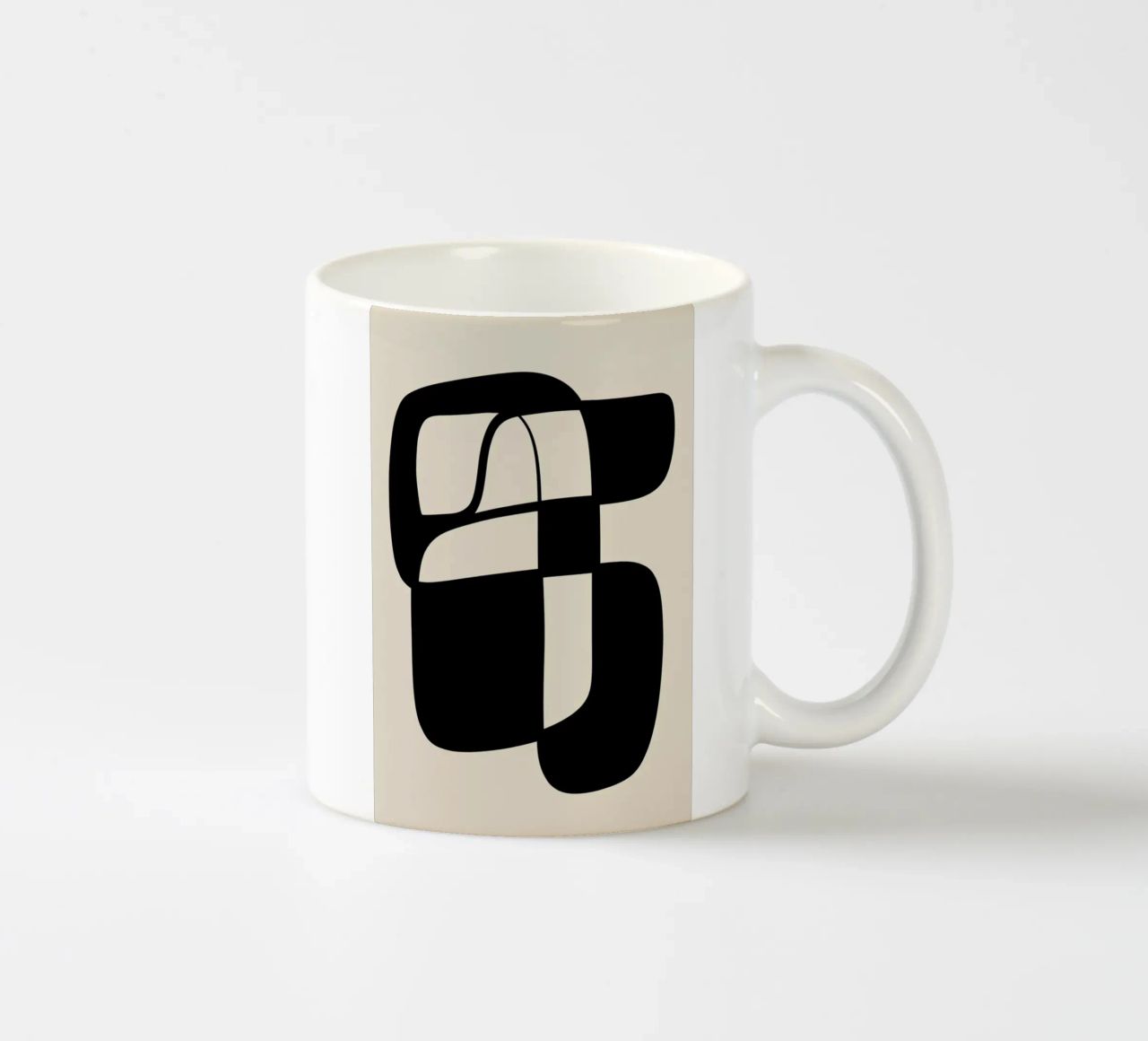 In Check tazza in ceramica da Graphite