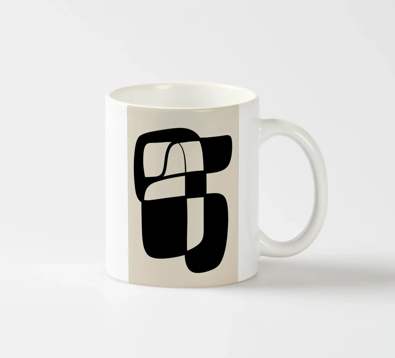 In Check Keramik Tasse von Graphite