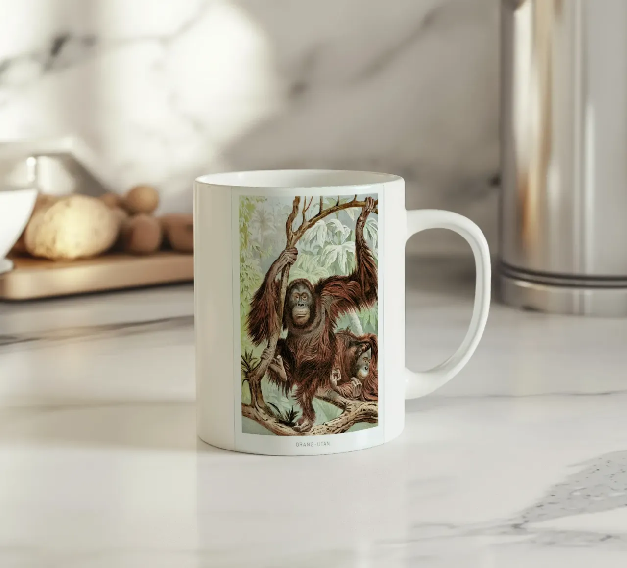 Orangutan pair tazza in ceramica da Flora & Fauna