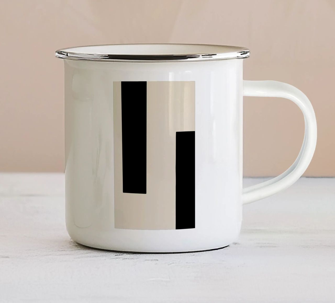 Domino tazza in smalto da Graphite