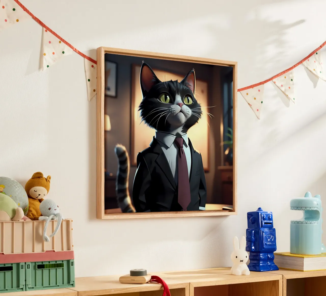 Cat_Style_C_1 canvas by Tierisch bunt by LK