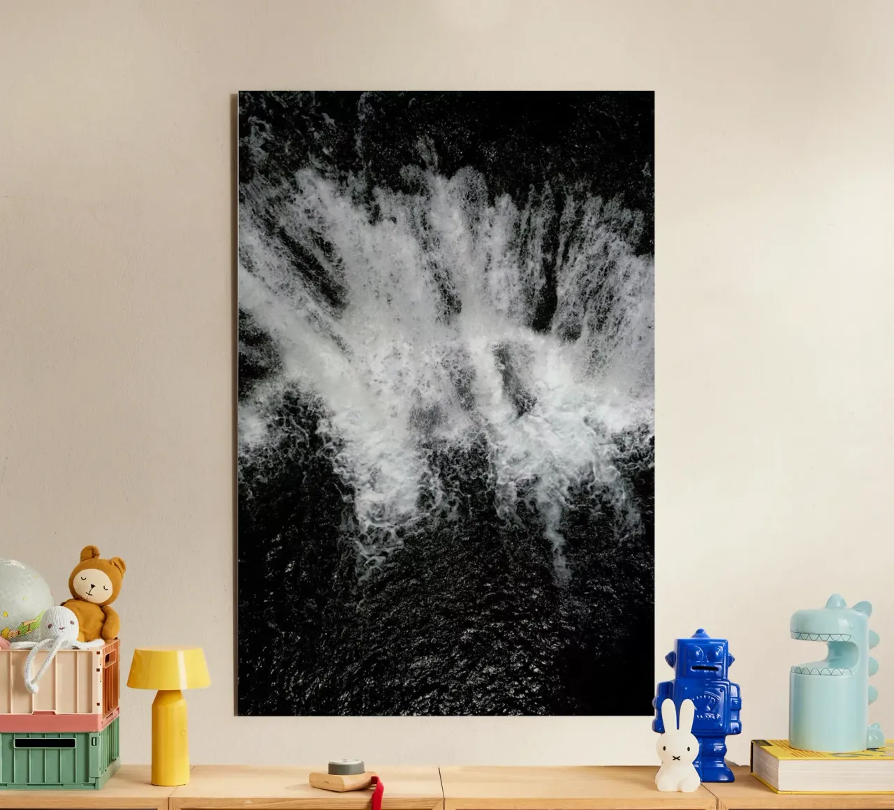 Waterfall a Million Drops of Water alluminio dibond da Studio Nahili