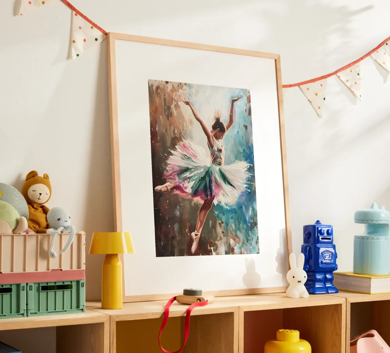 Peinture à l'huile d'une jeune fille dansante hahnemühle de Artful Muse